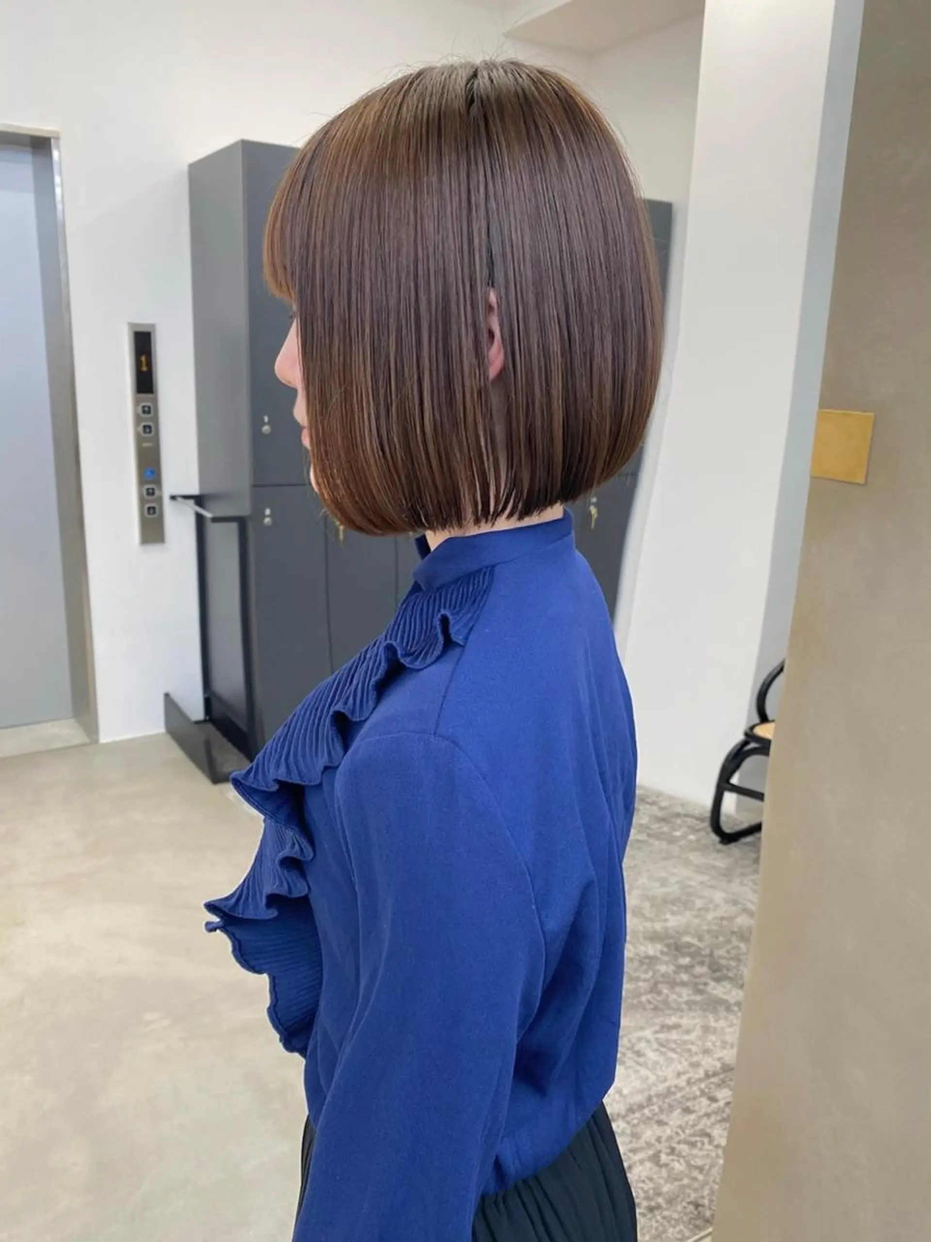 レイヤーボブ/ボブ 名駅/縮毛矯正のヘアスタイル