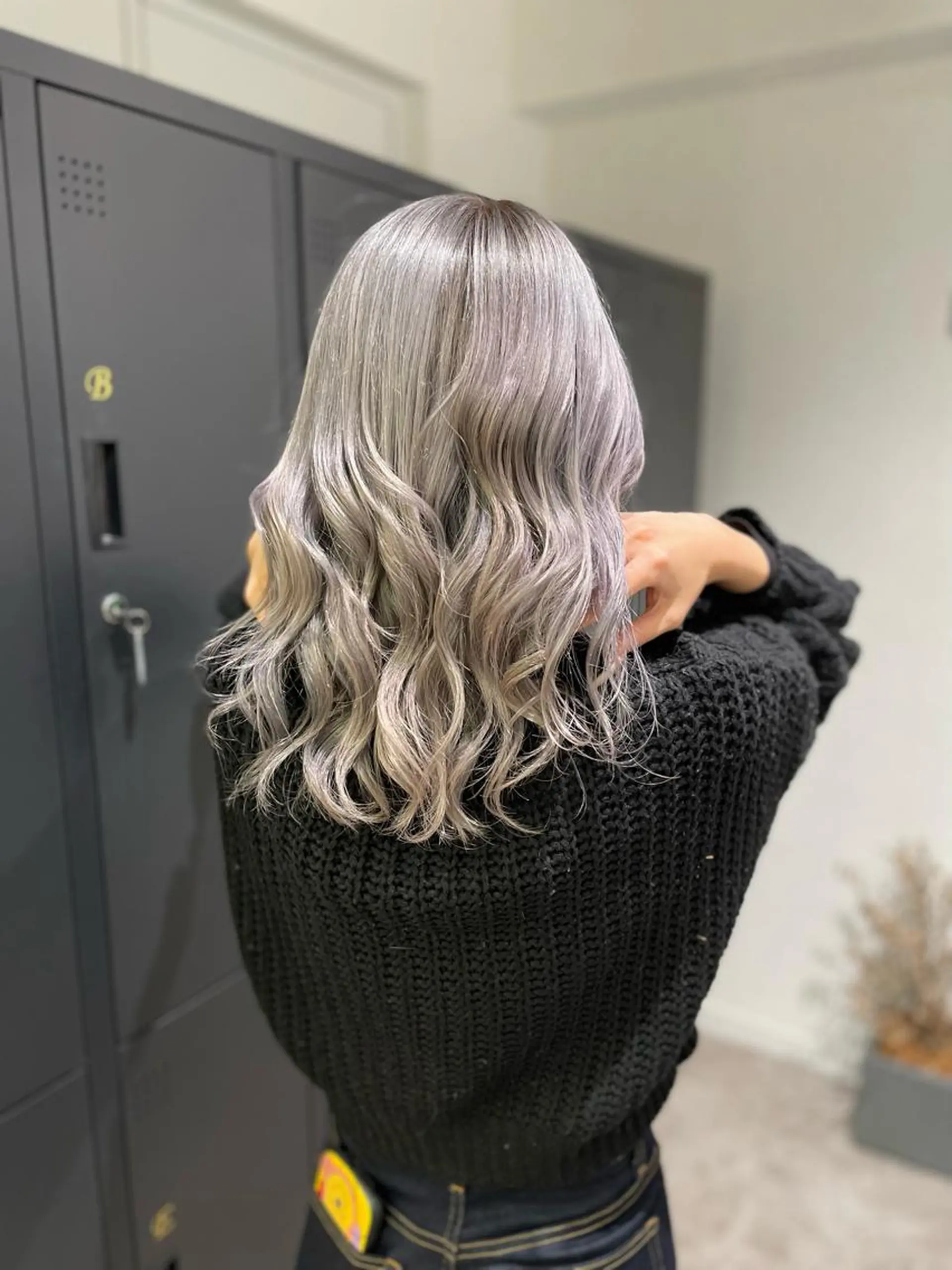 セミロング カラー バレイヤージュ レイヤーカット レイン🌏🌱 似合わせ/ハイトーンのヘアスタイル