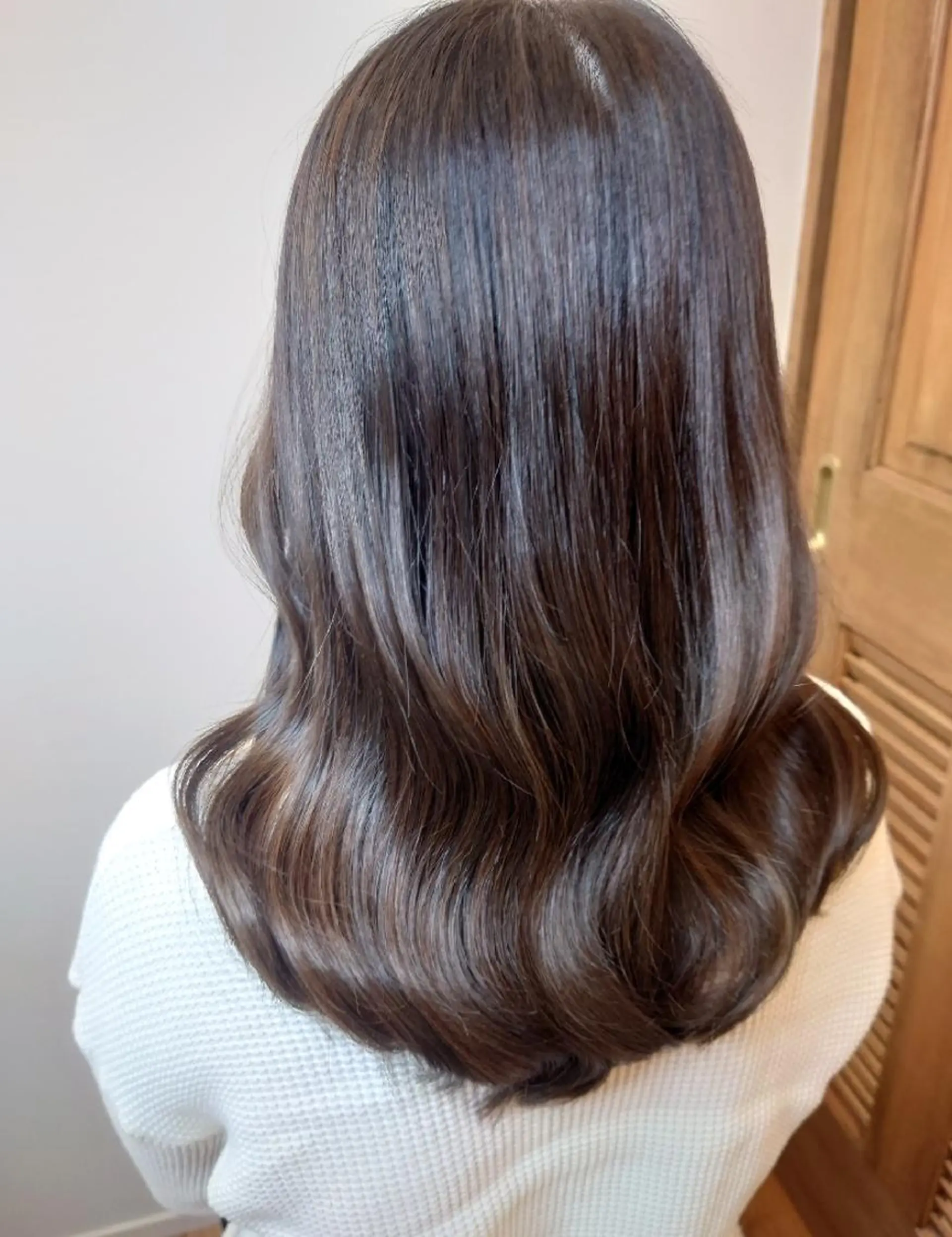 ロング カラー アッシュ ヨシンモリ 韓国風ヘア カット ヘアカラー 田中将平【 サロンマネージャー】のヘアスタイル