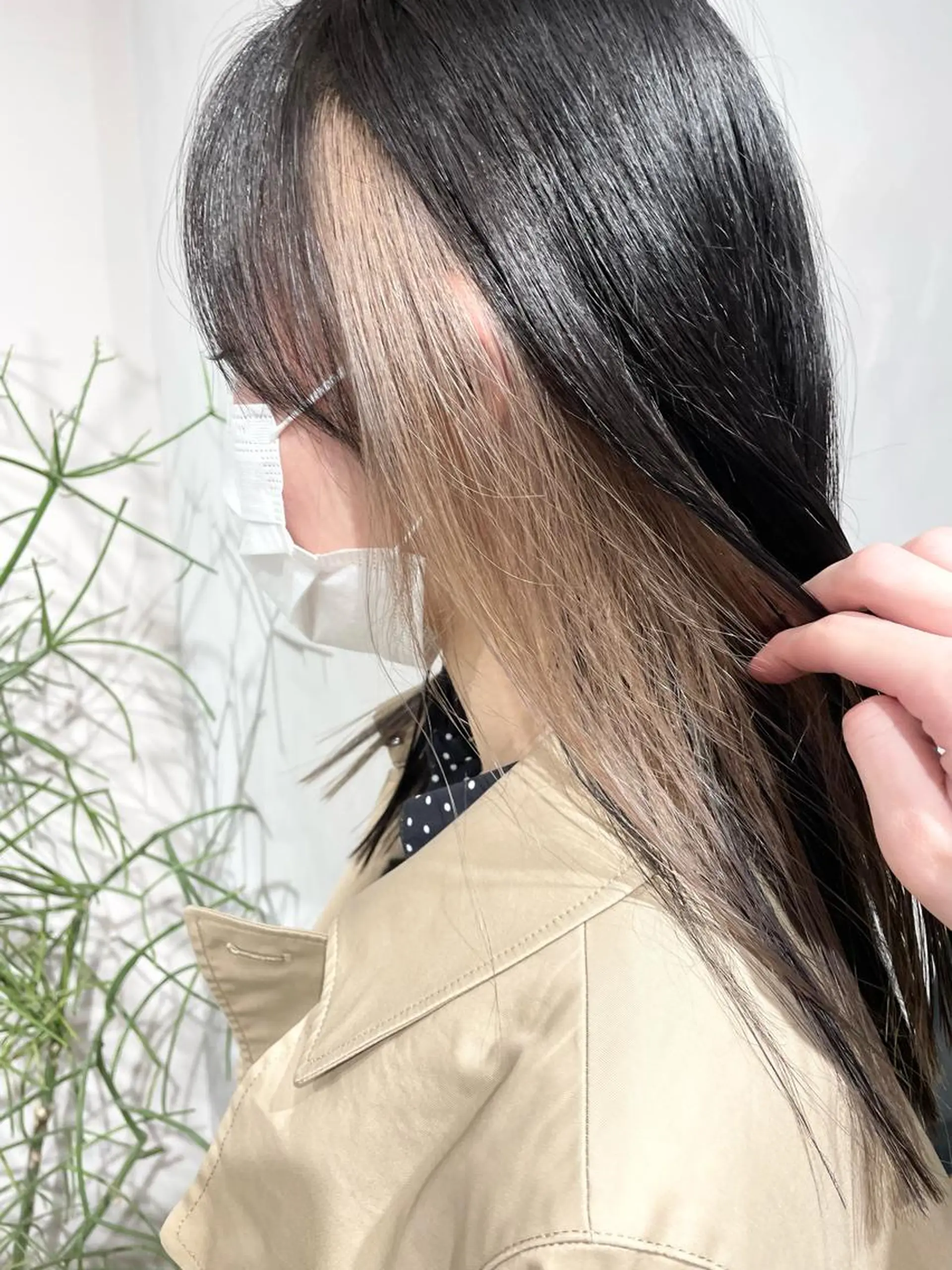 ロング カラー ハイトーン×レイヤー ／遠藤将太のヘアスタイル