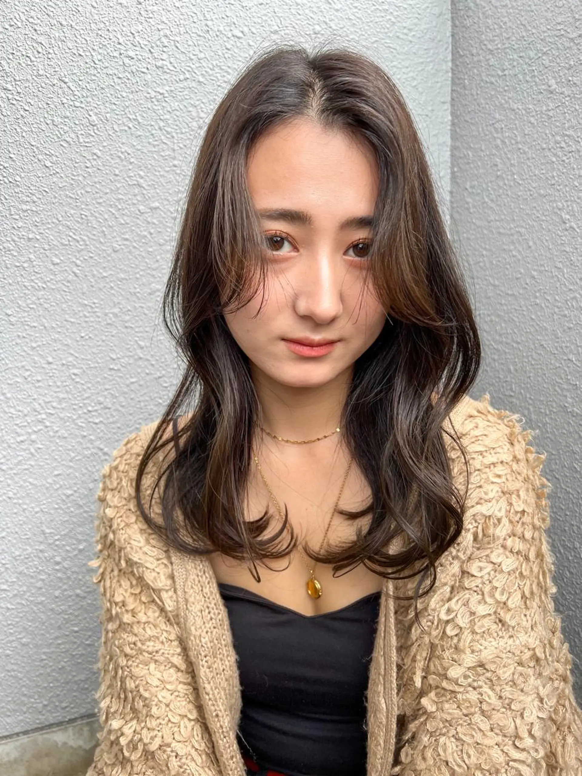 ミディアム ヘアカラー トリートメント 🌷レイヤー縮毛/ 艶ｶﾗｰ/ami🌷のヘアスタイル