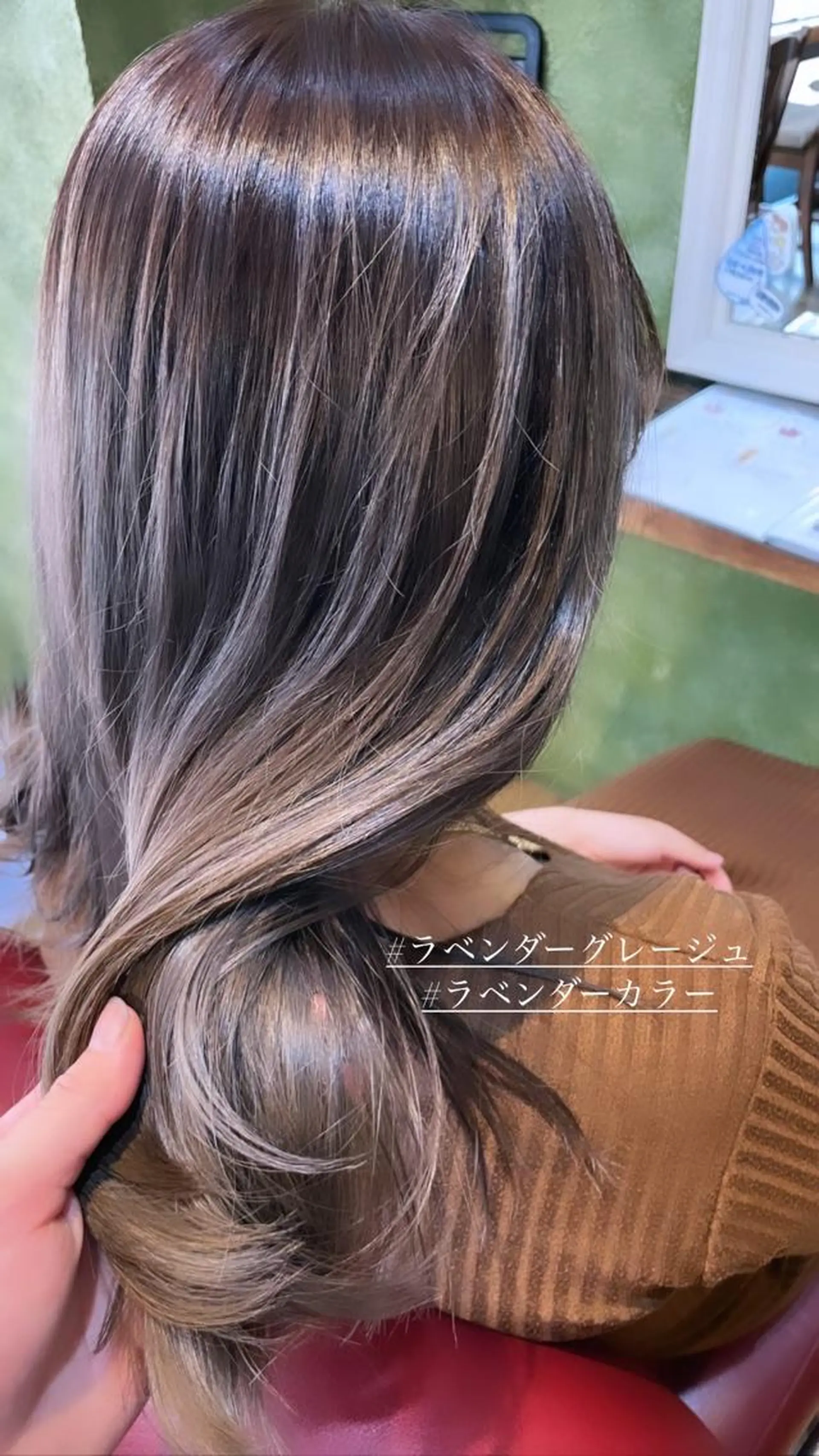 ミディアム カット ヘアカラー 木村 美穂のヘアスタイル