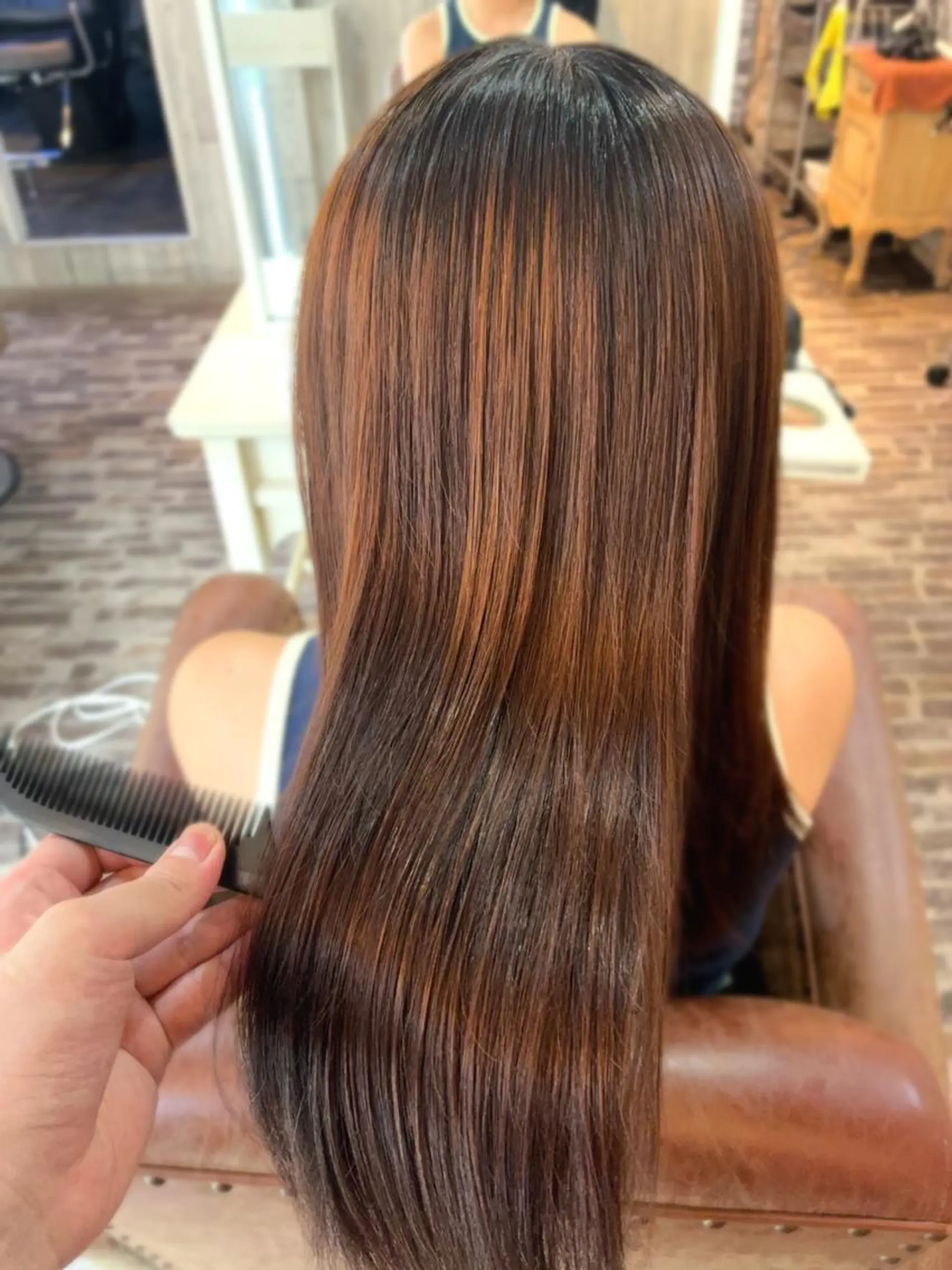 ロング 柏原 輝明のヘアスタイル