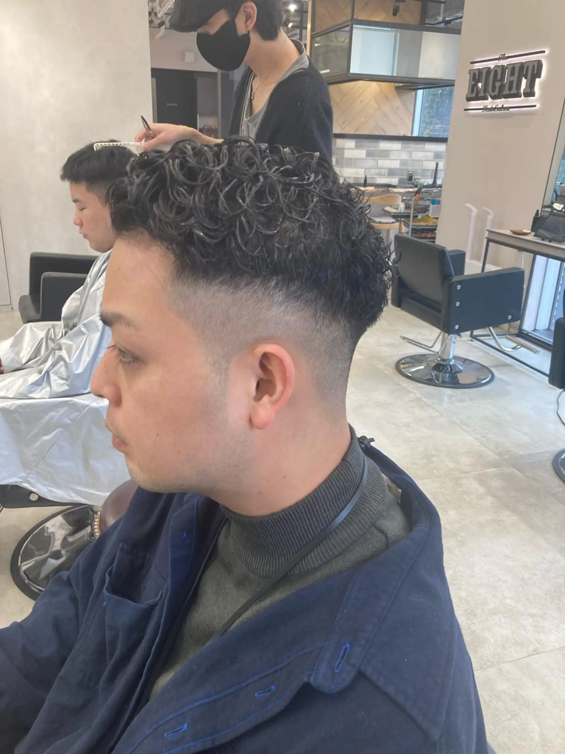 パーマ メンズ カット パーマ トリートメント ✳️ウルフ/メンズ/ スパイラルパーマ✳️のヘアスタイル