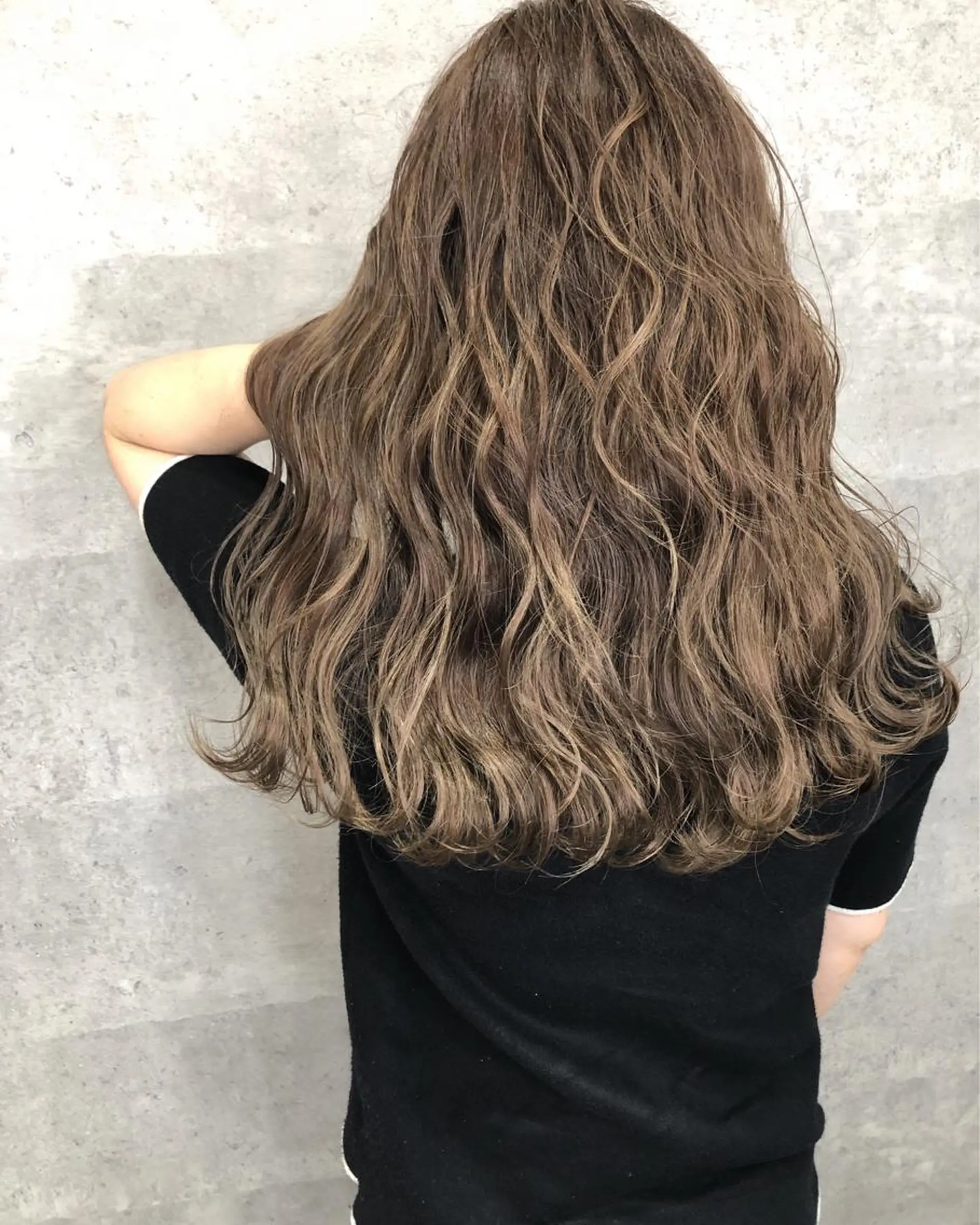 ミディアム カラー 髪質改善 中川　翔のヘアスタイル