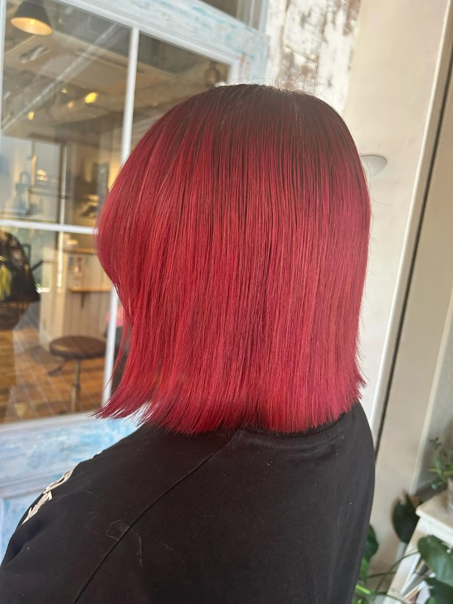 ショート カラー ダブルカラー レッドカラー noce harumiのヘアスタイル