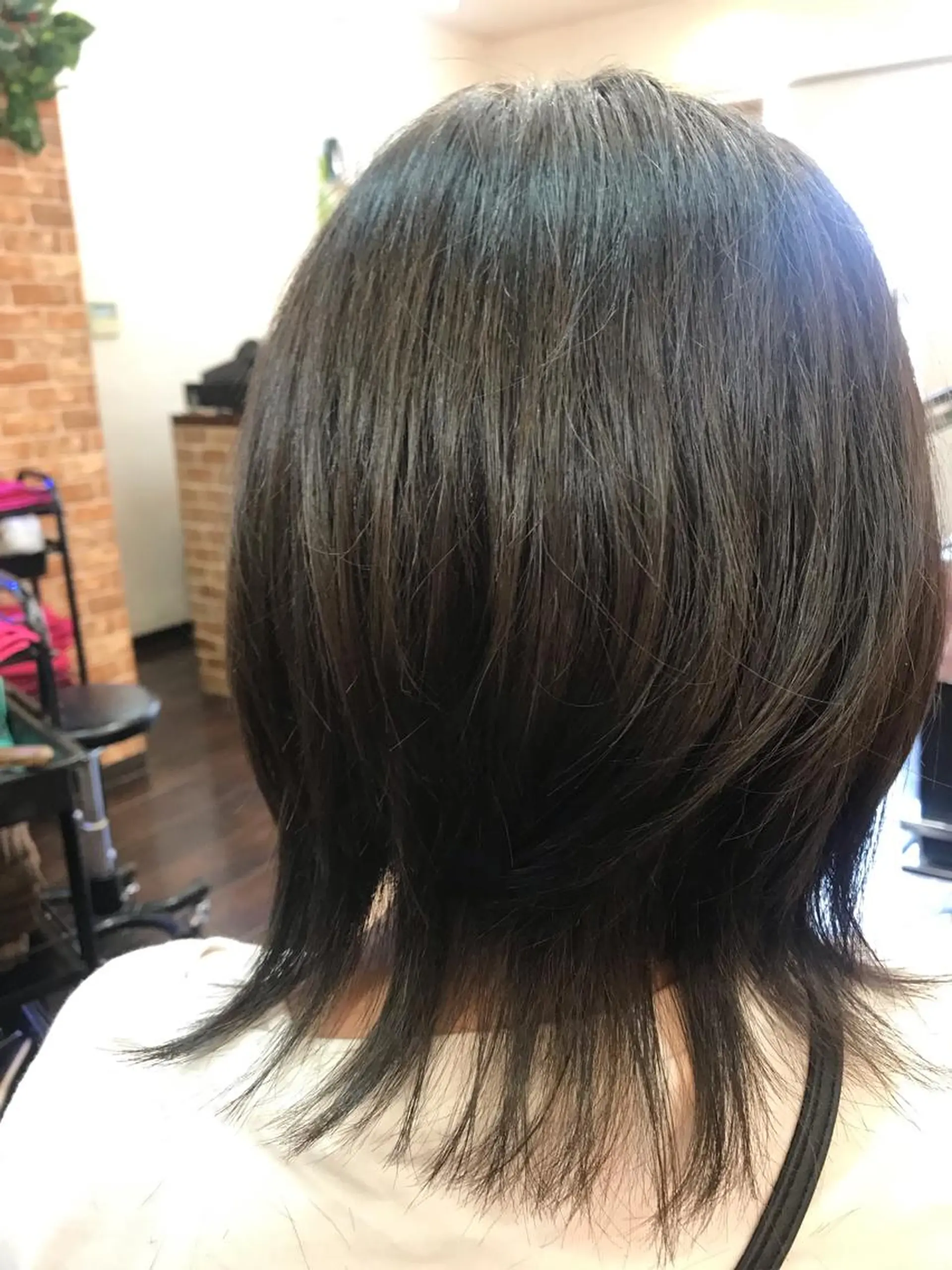 ミディアム パーマ 桧山 真のヘアスタイル
