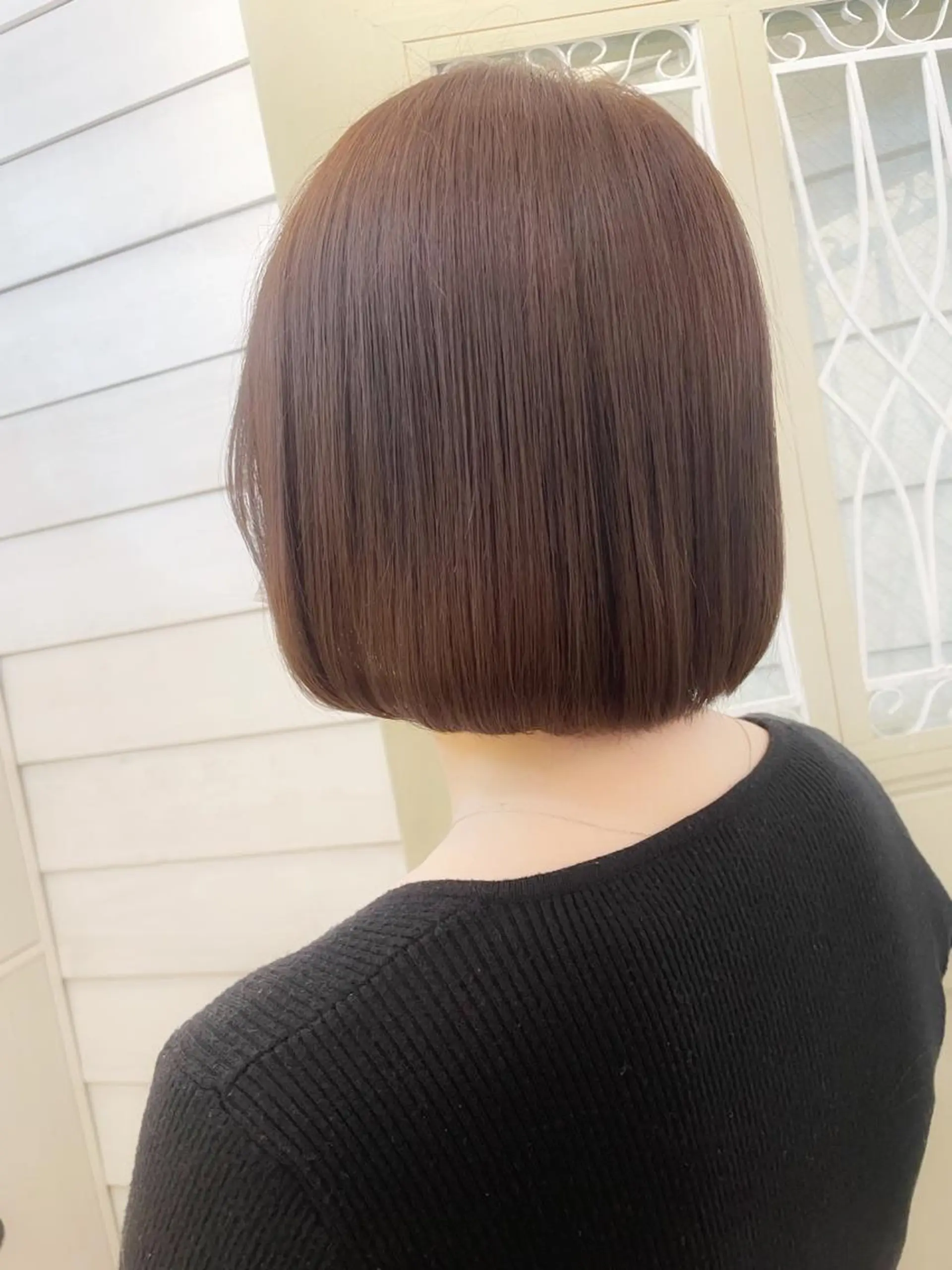 ミディアム カラー ショートボブ ブリーチ ブリーチなしカラー ボブ くせ毛 カット ヘアカラー 👑銀座ショート/ 絶壁補正/金子涼👑のヘアスタイル