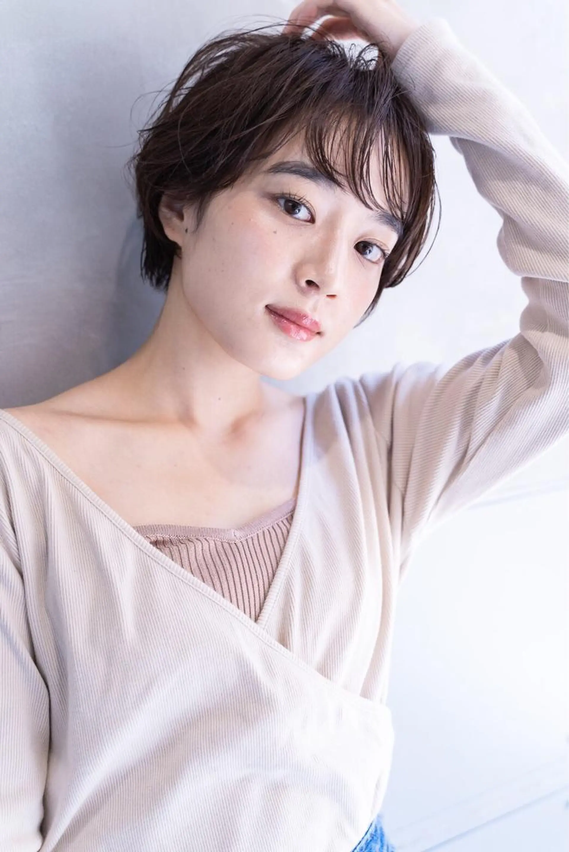 ショート カラー パーマ 💘透明感カラー💘 沖本 将宏のヘアスタイル