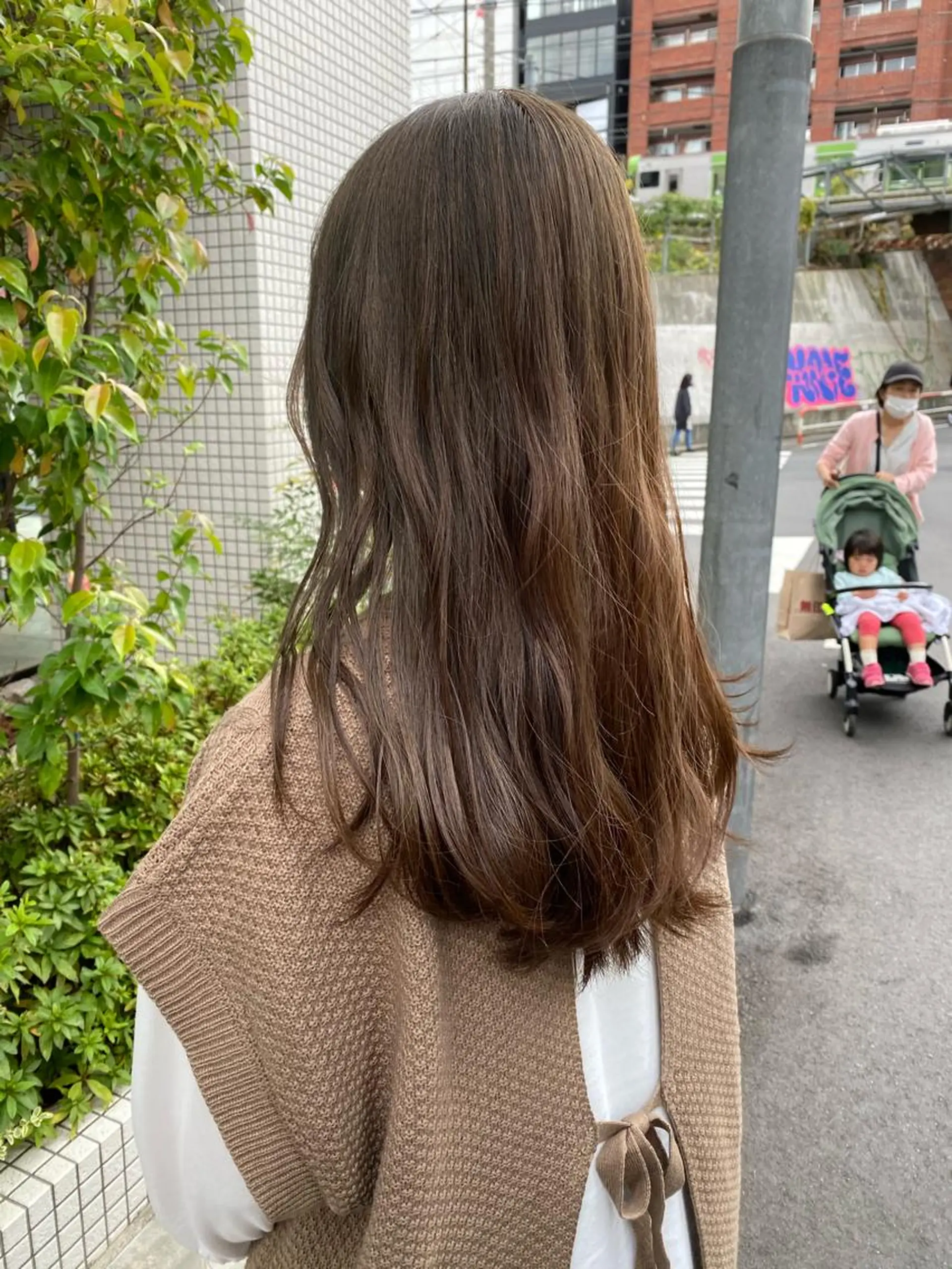 ロング ヘアカラー トリートメント ✨色持ちの良い艶 カラー✨蟹江真世のヘアスタイル