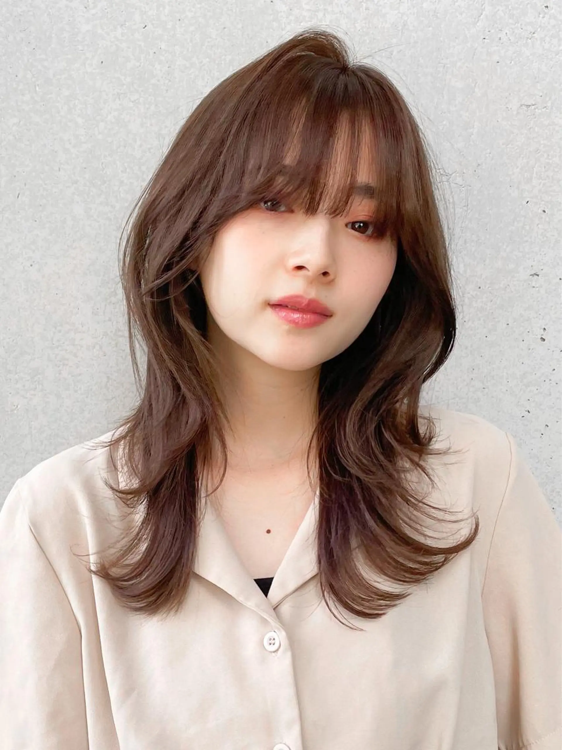 セミロング レイヤーカット fifth天神/末廣 和也のヘアスタイル