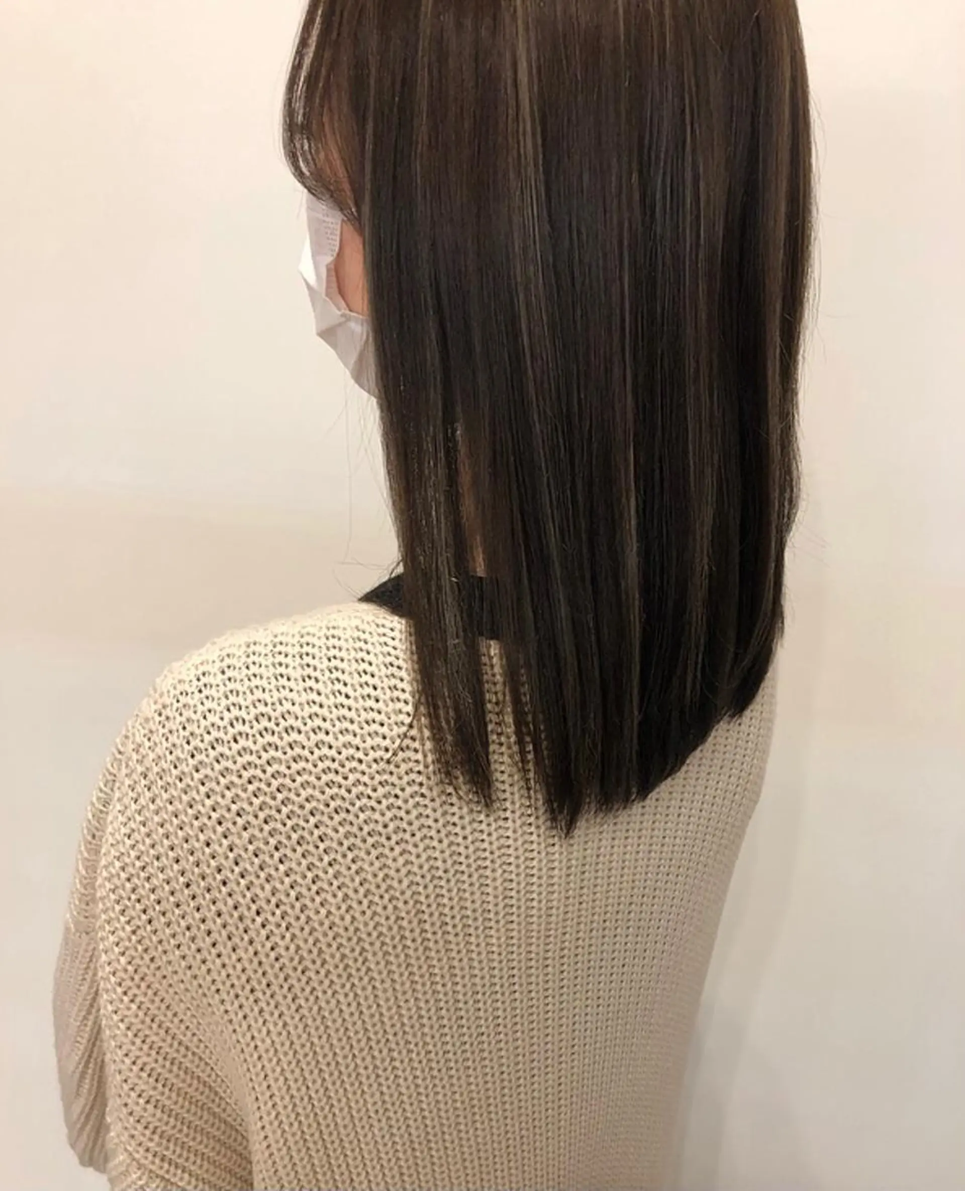 セミロング カラー ハイライトカラー ハイライト ラーム 乃木店のヘアスタイル