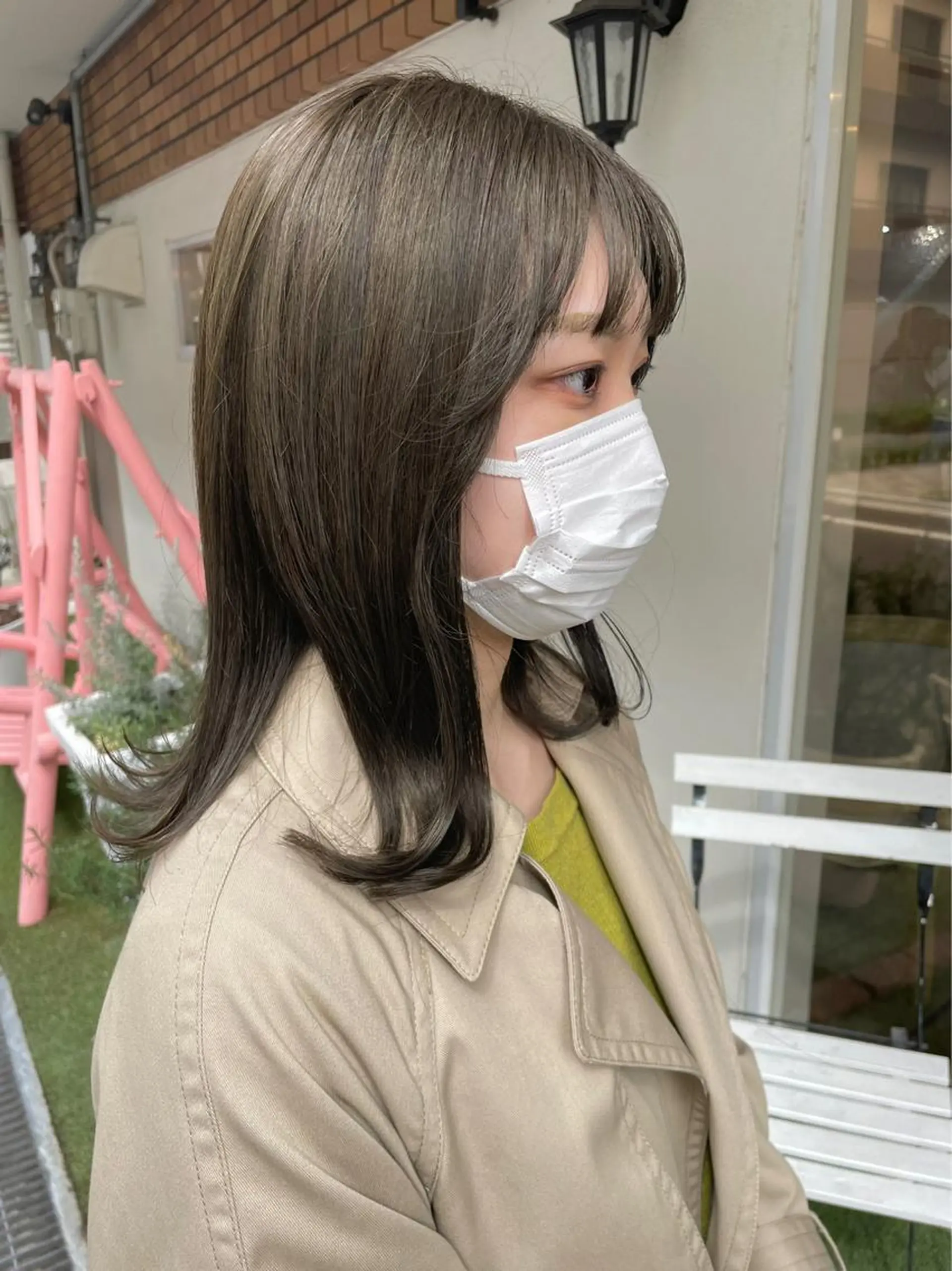 セミロング カラー newi梅田🫧韓国 ヘア🫧sakiのヘアスタイル