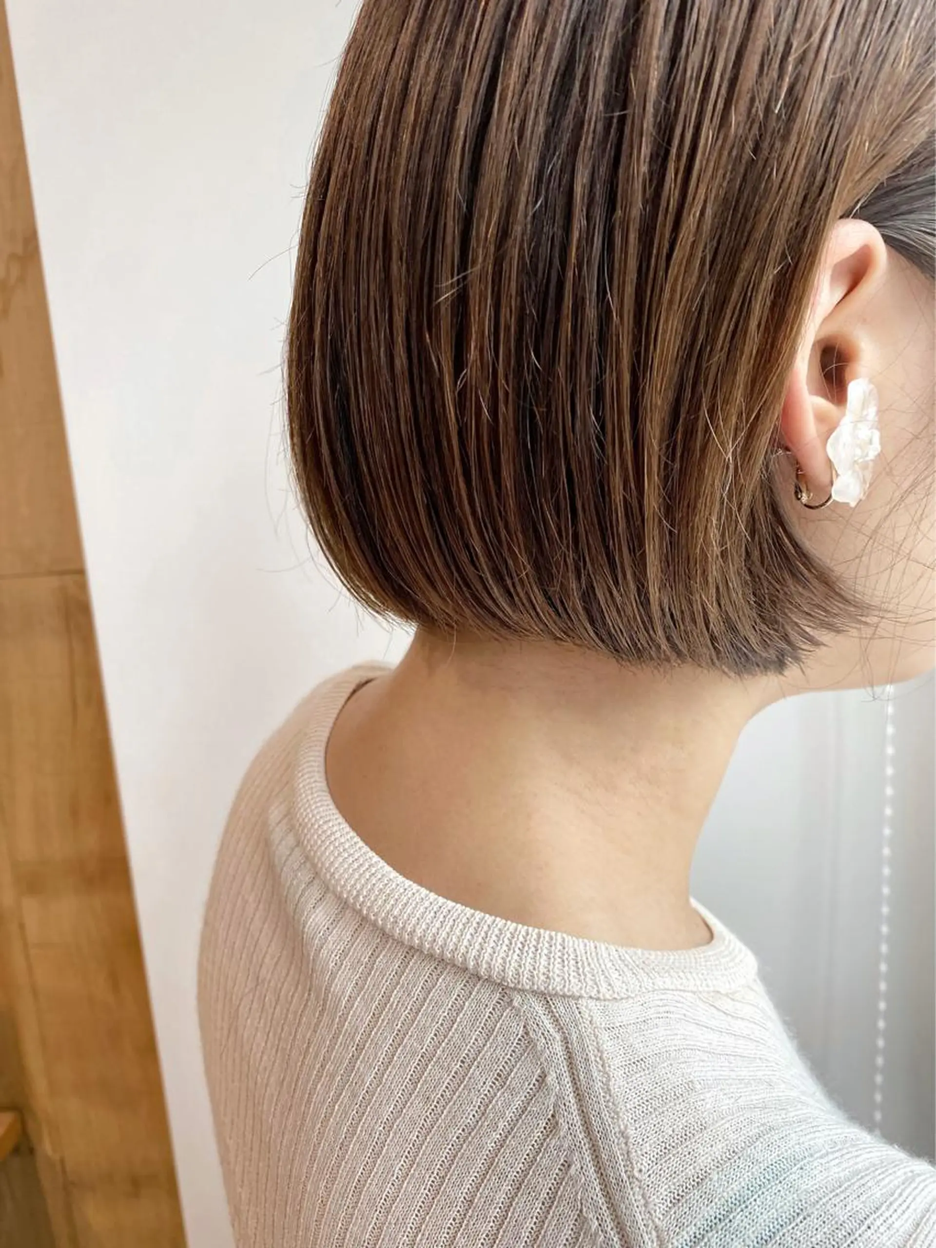 ショート ボブ レイヤー/大人ボブ 渡邉【日吉美容室】のヘアスタイル