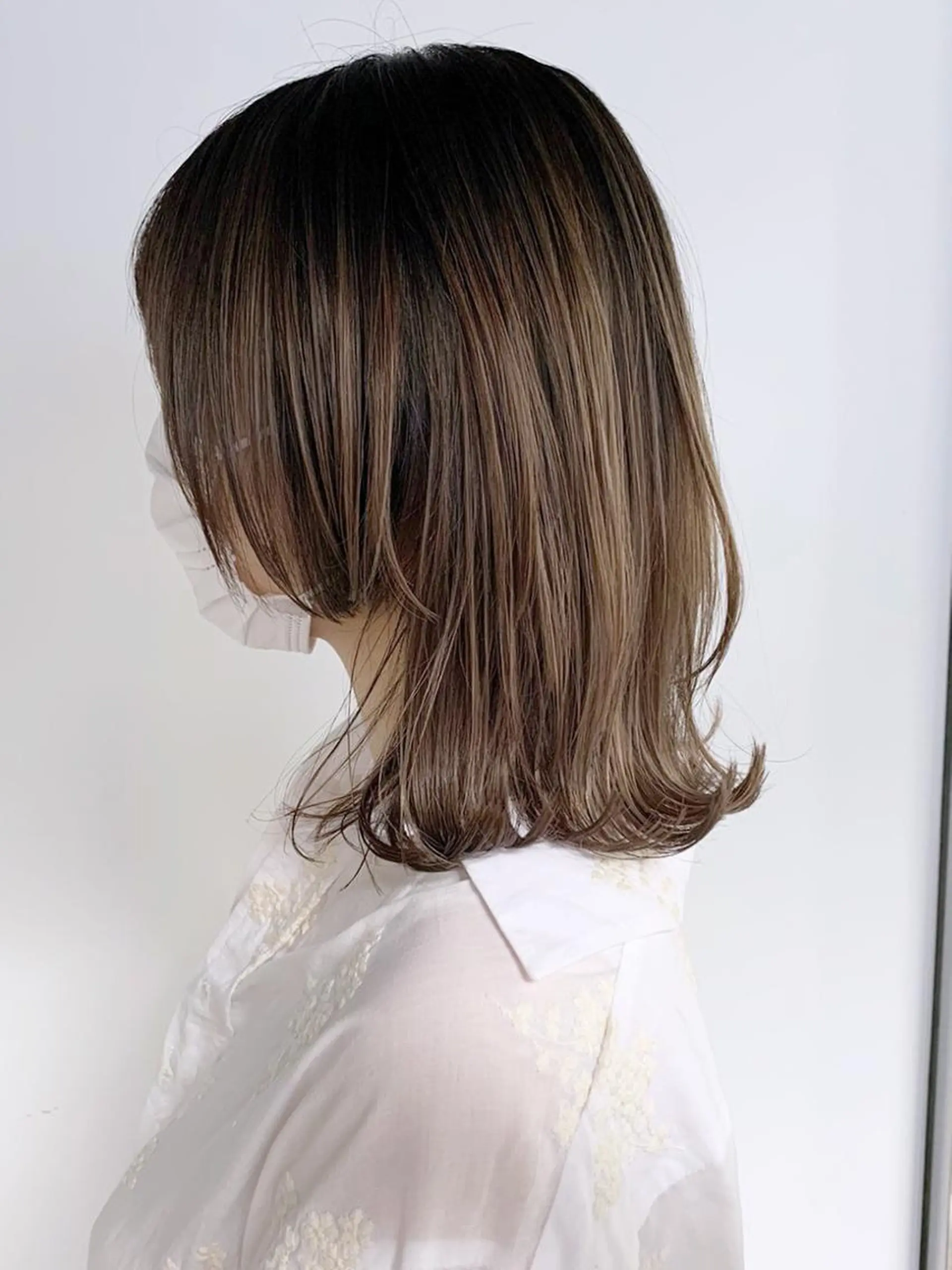 ミディアム カラー パーマ ヘアアレンジ ITbyALBUM 松戸のヘアスタイル