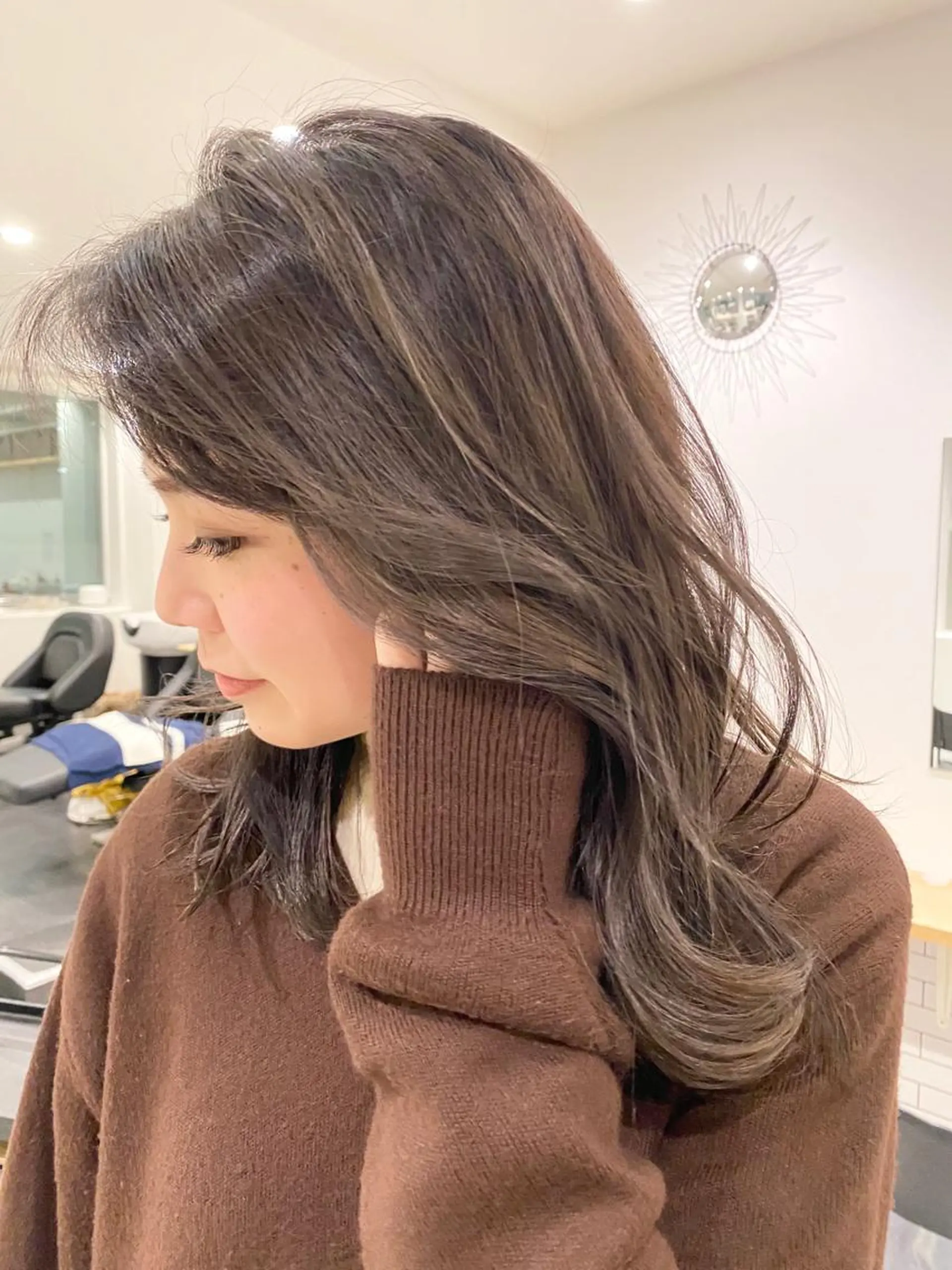 ミディアム カラー 個室型サロン TRAN9UIL safric【サフリック】所属・【safric】 NAOのヘアスタイル