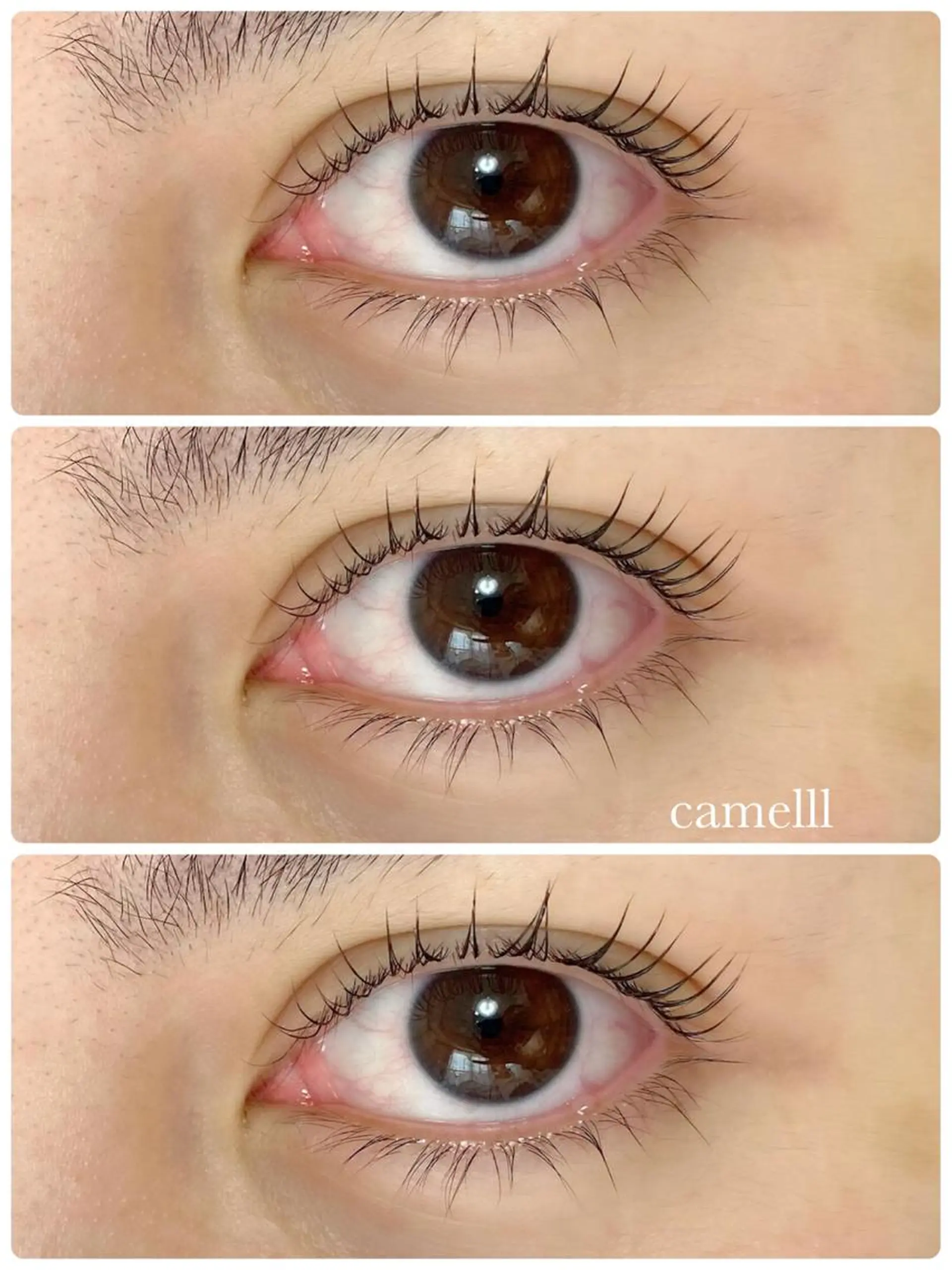 マツエク・マツパ 【那覇/束感まつ毛 /LED】ｷｬﾒﾙのマツエク・マツパデザイン