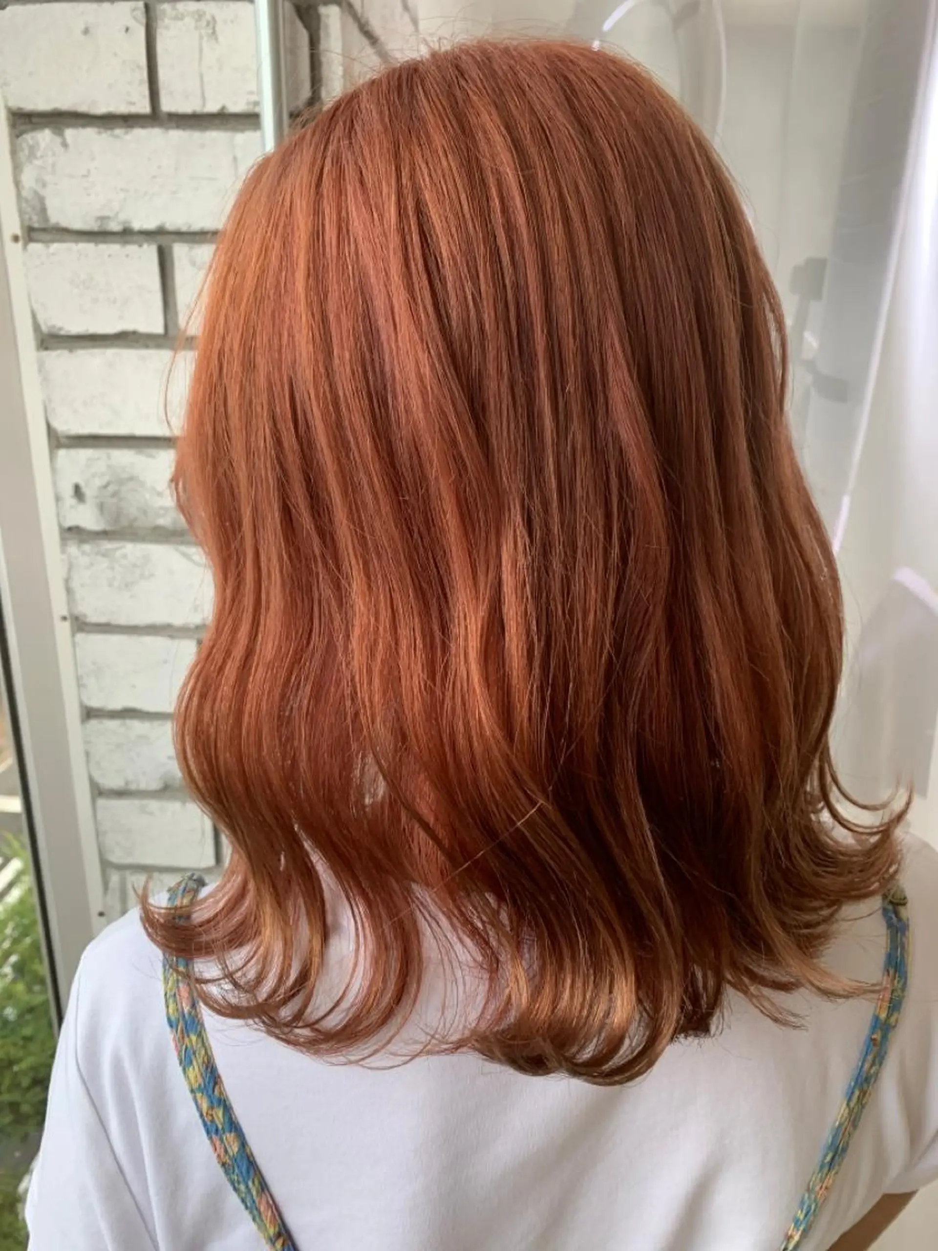 ミディアム カラー オレンジ ヘアカラー トリートメント LUXBE LUCE那覇イオン店所属・LUXBE LUCEのヘアスタイル