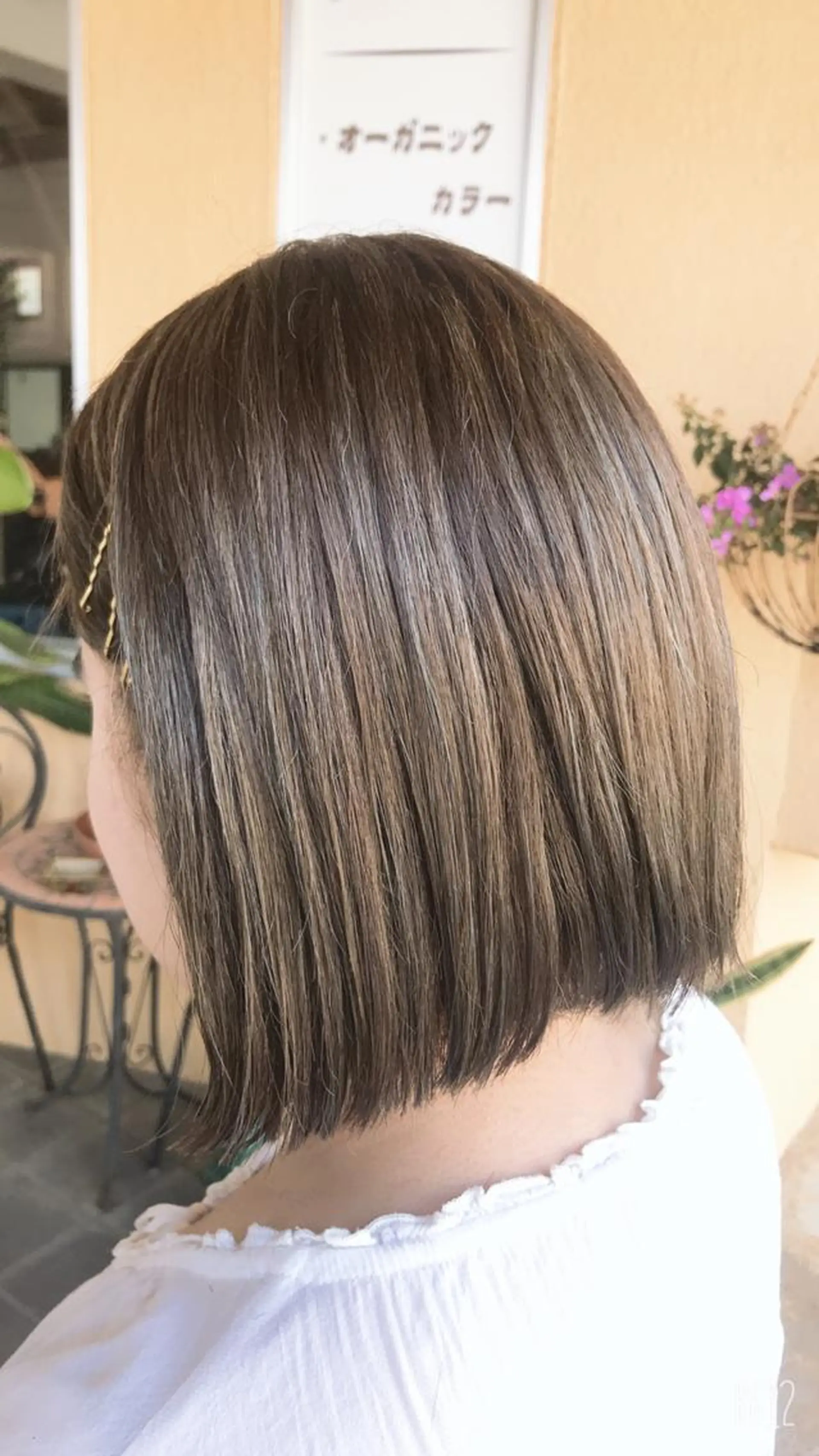 ショート カラー ベージュカラー 透明感カラー ボブ hair works raptureのヘアスタイル