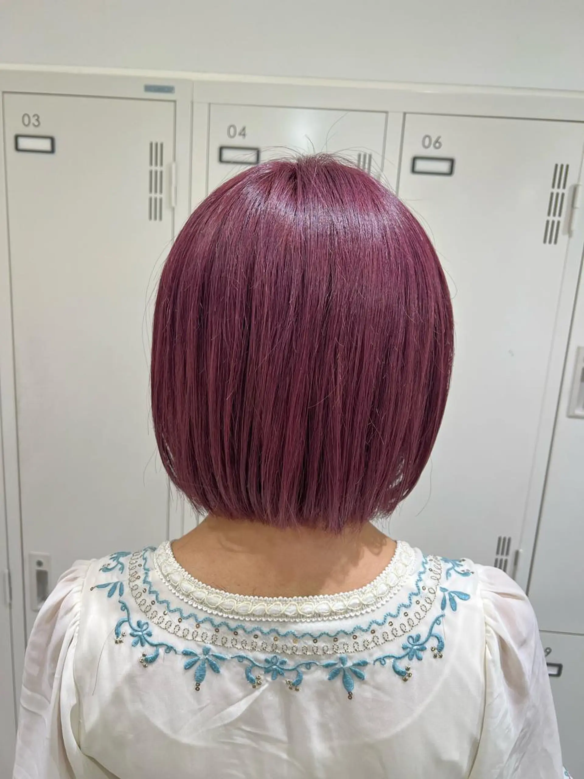ミディアム カラー ブリーチ ラベンダーカラー ラベンダーピンク ピンクカラー ヘアカラー トリートメント 【暖色カラー特化】 中山由梨のヘアスタイル