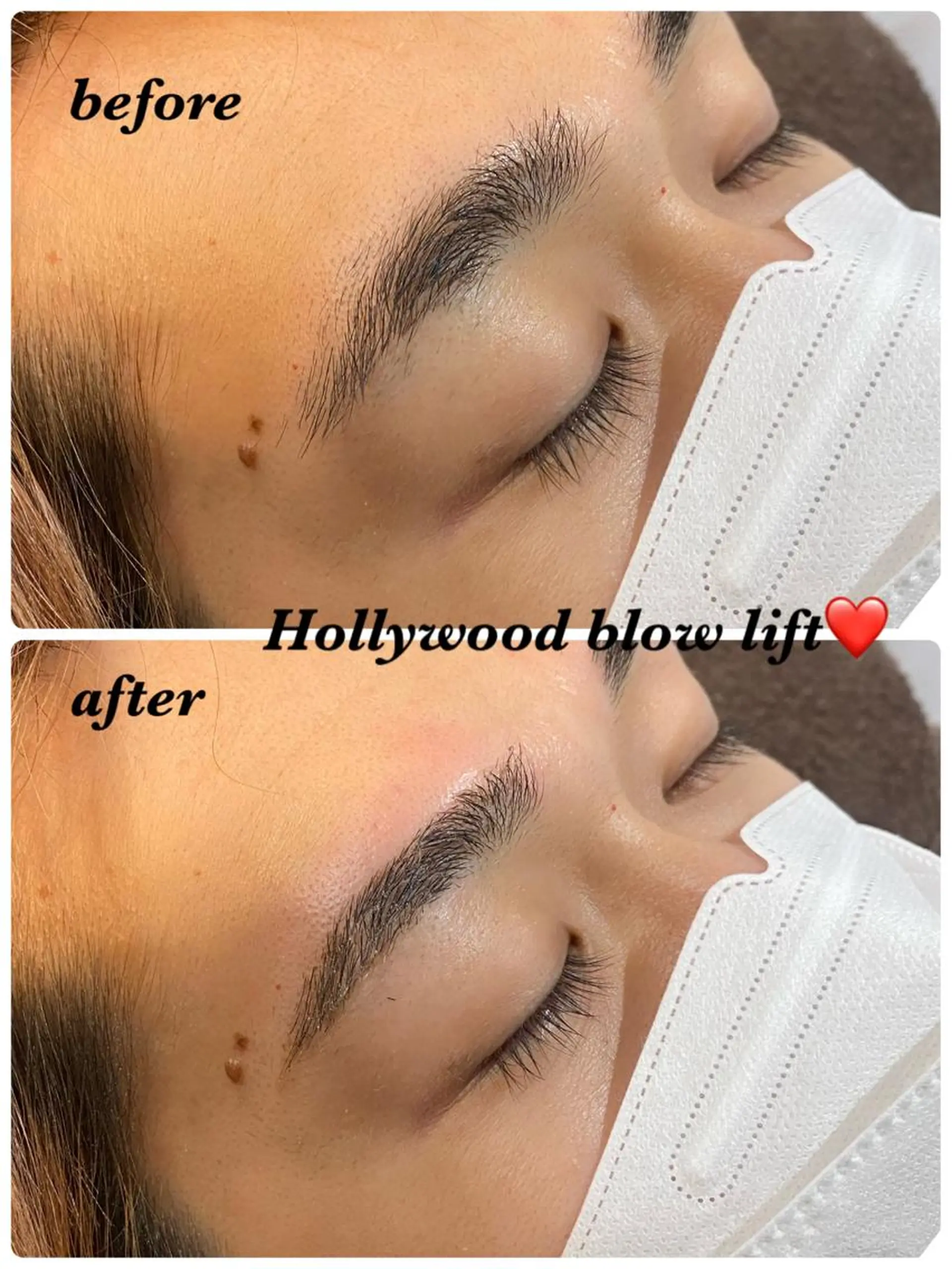 アイブロウ ハリウッドブロウリフト ハーブピーリング/韓国肌管理/フェイシャル/毛穴洗浄/眉毛/顔脱毛【糸脱毛専門】rev所属・ハーブピーリング専門 毛穴洗浄❤️眉waxのエステ・リラクイメージ