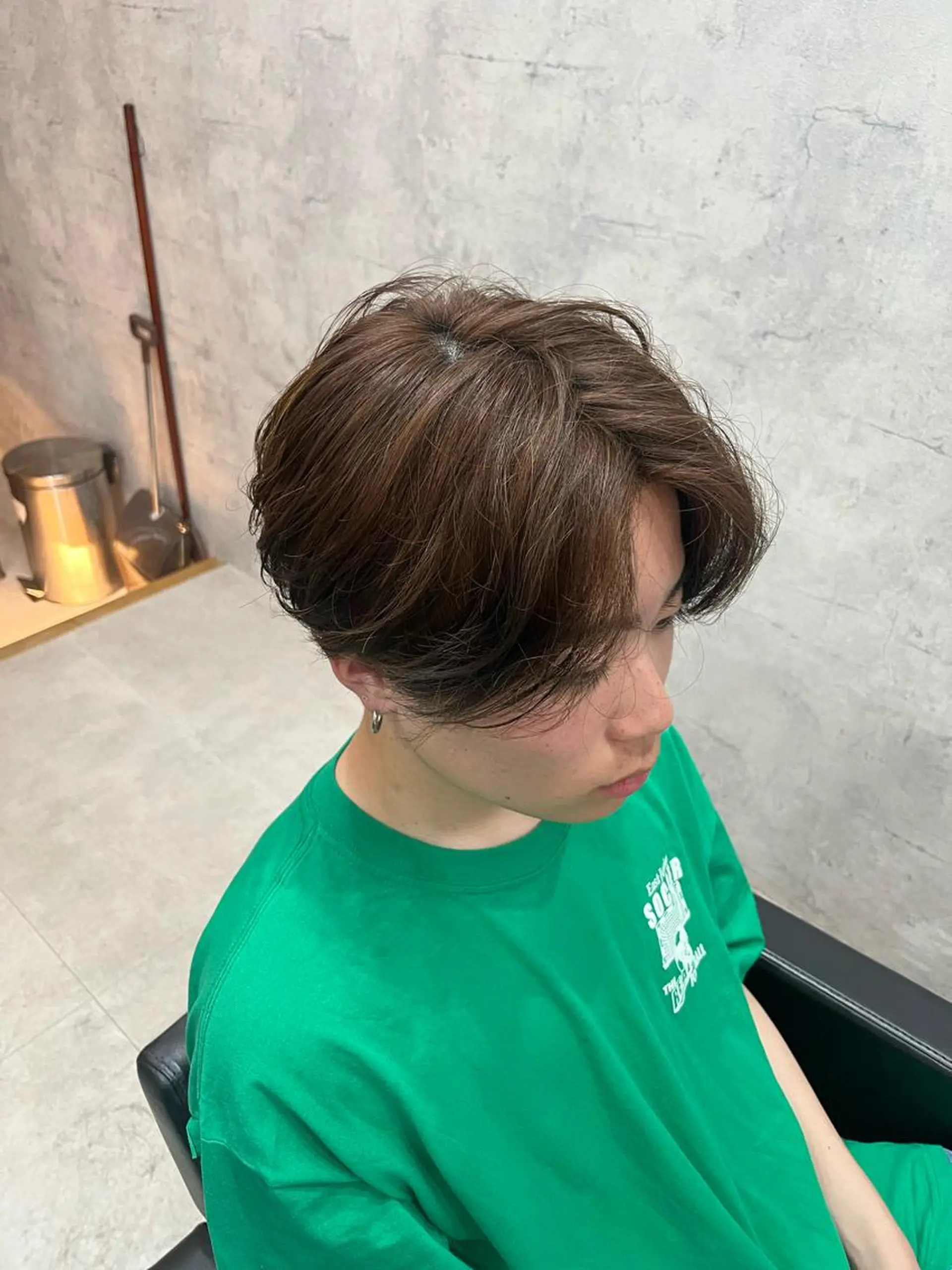 ミディアム メンズ 鹿児島 TSUBASAのヘアスタイル