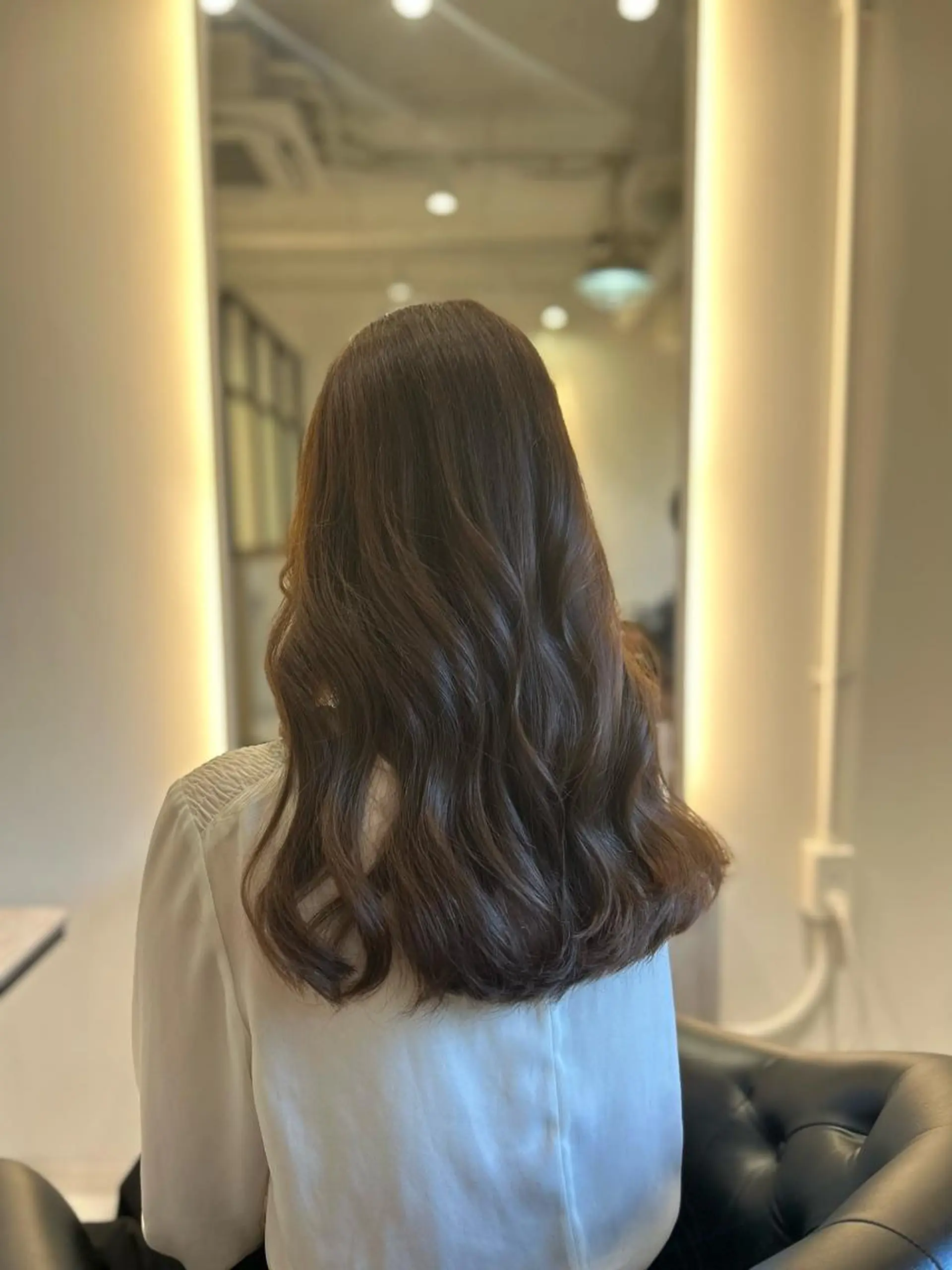 ロング カラー カット ヘアカラー トリートメント emi/髪質改善/ 韓国風/艶カラーのヘアスタイル