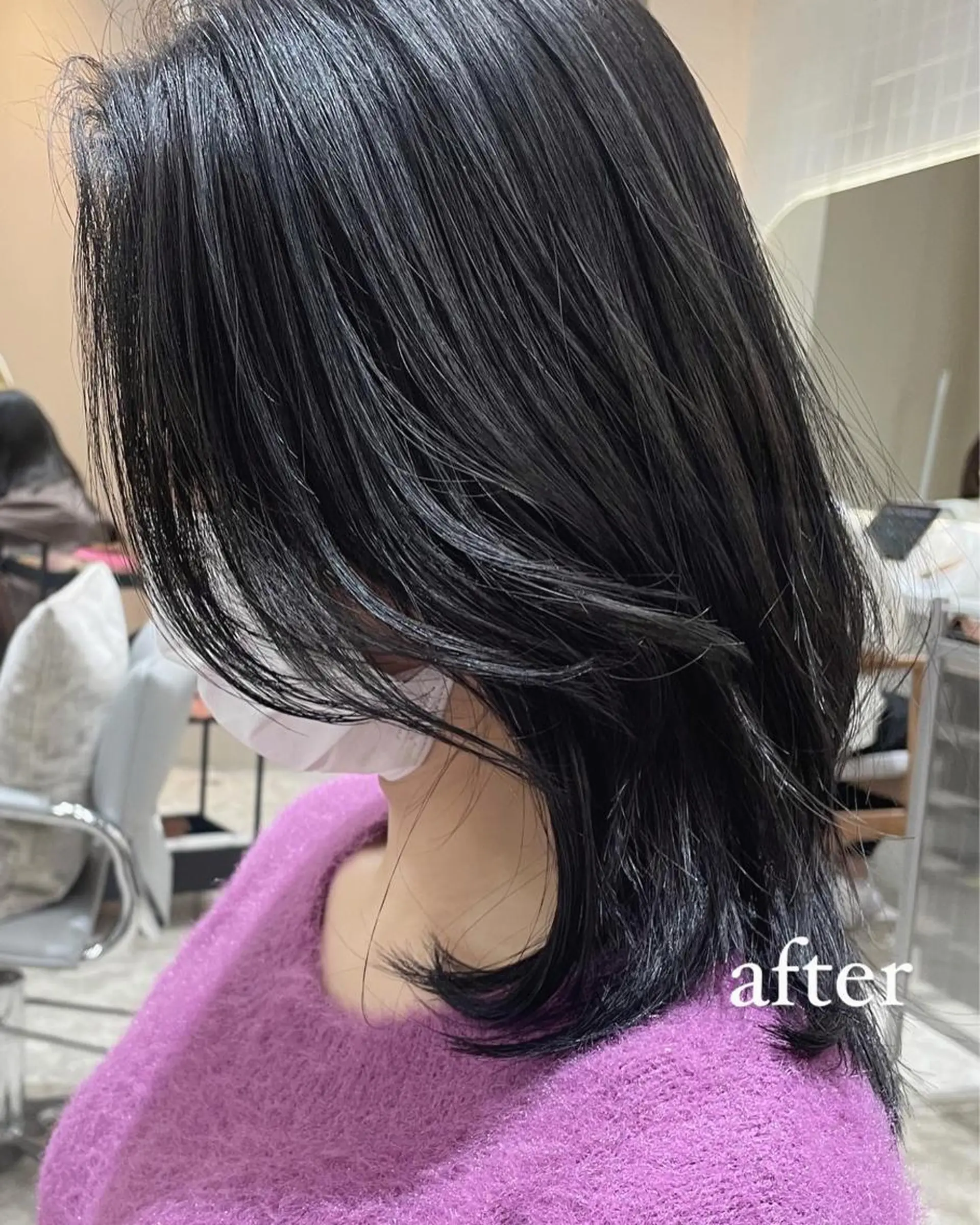 ミディアム くびれヘア レイヤーカット YUKI / レイヤーカット🤍のヘアスタイル