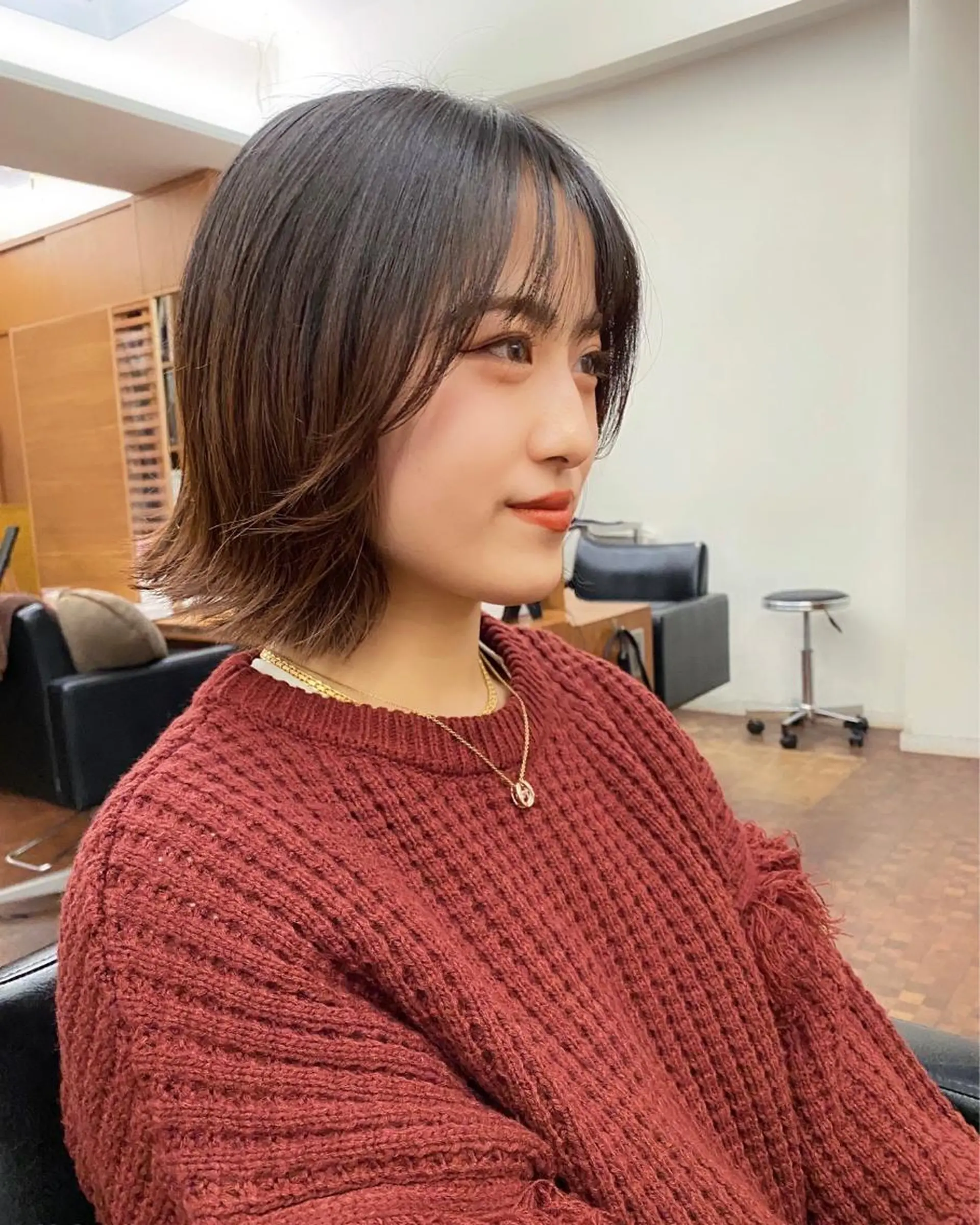 ショート カラー 似合わせレイヤー/ パーマヘア/高倉のヘアスタイル