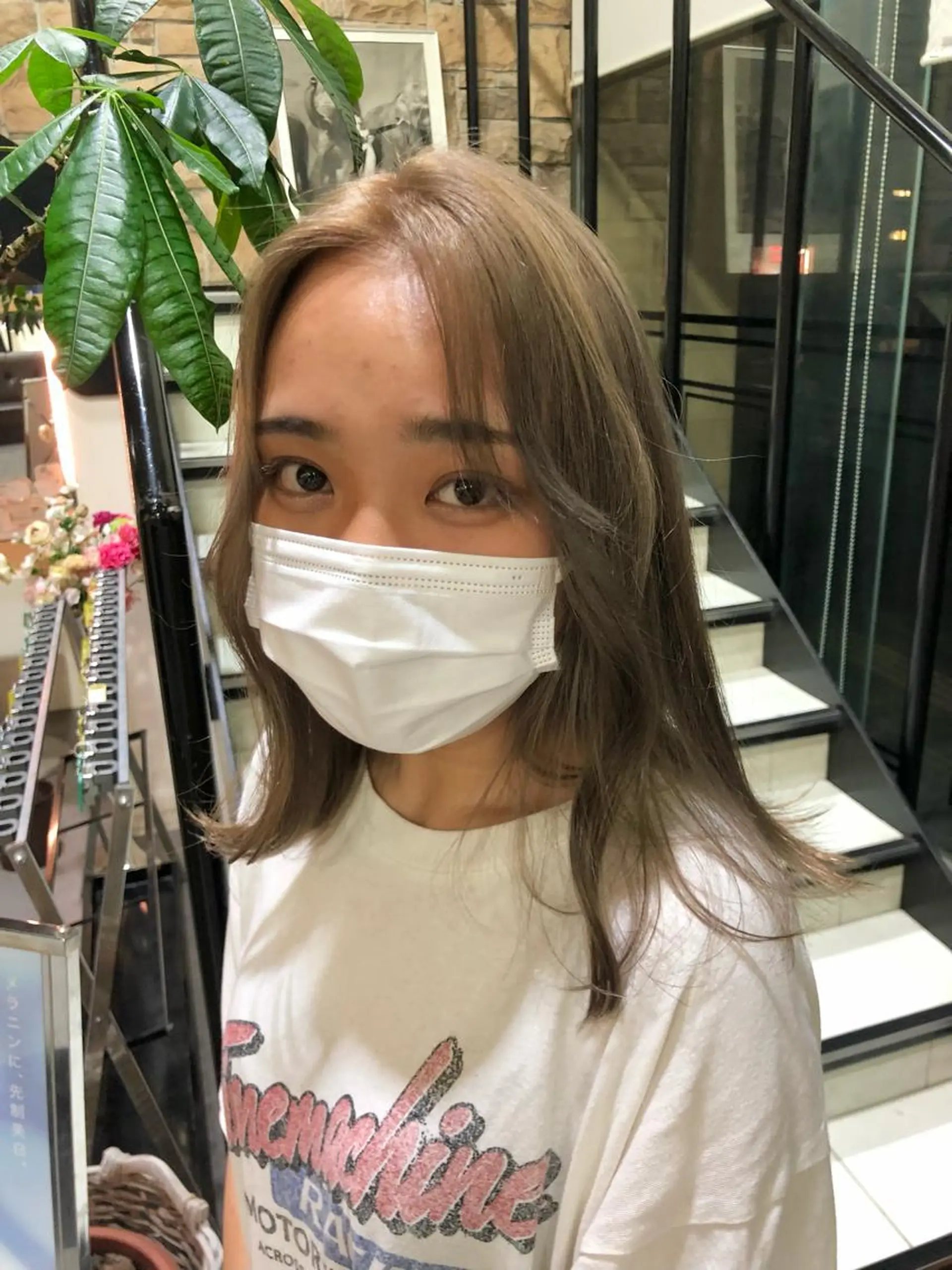 ミディアム カラー ヘアアレンジ チャンモリパーマ/韓 国/Minami🦋のヘアスタイル