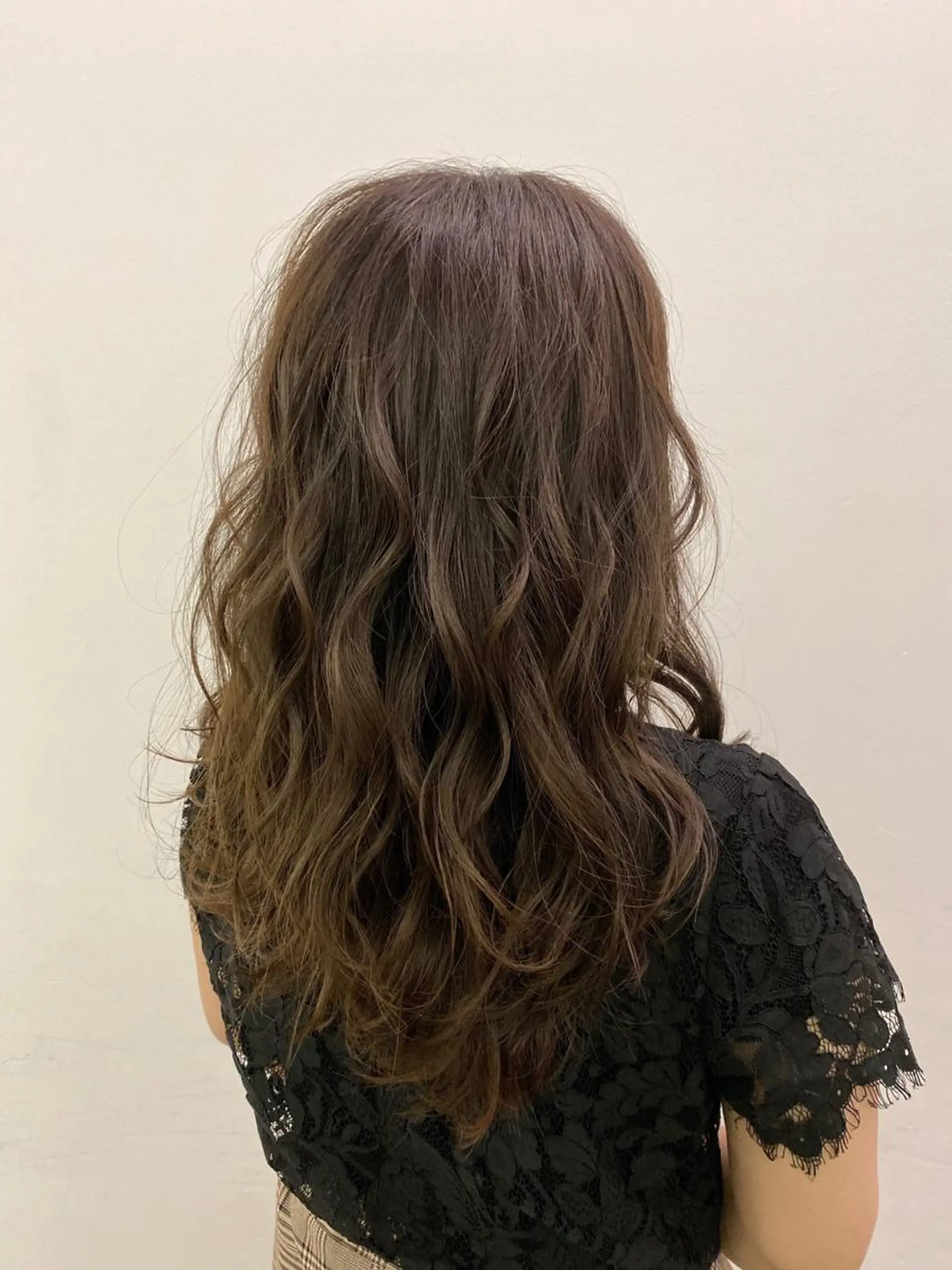 セミロング カラー brace今里店店長 加井直樹のヘアスタイル