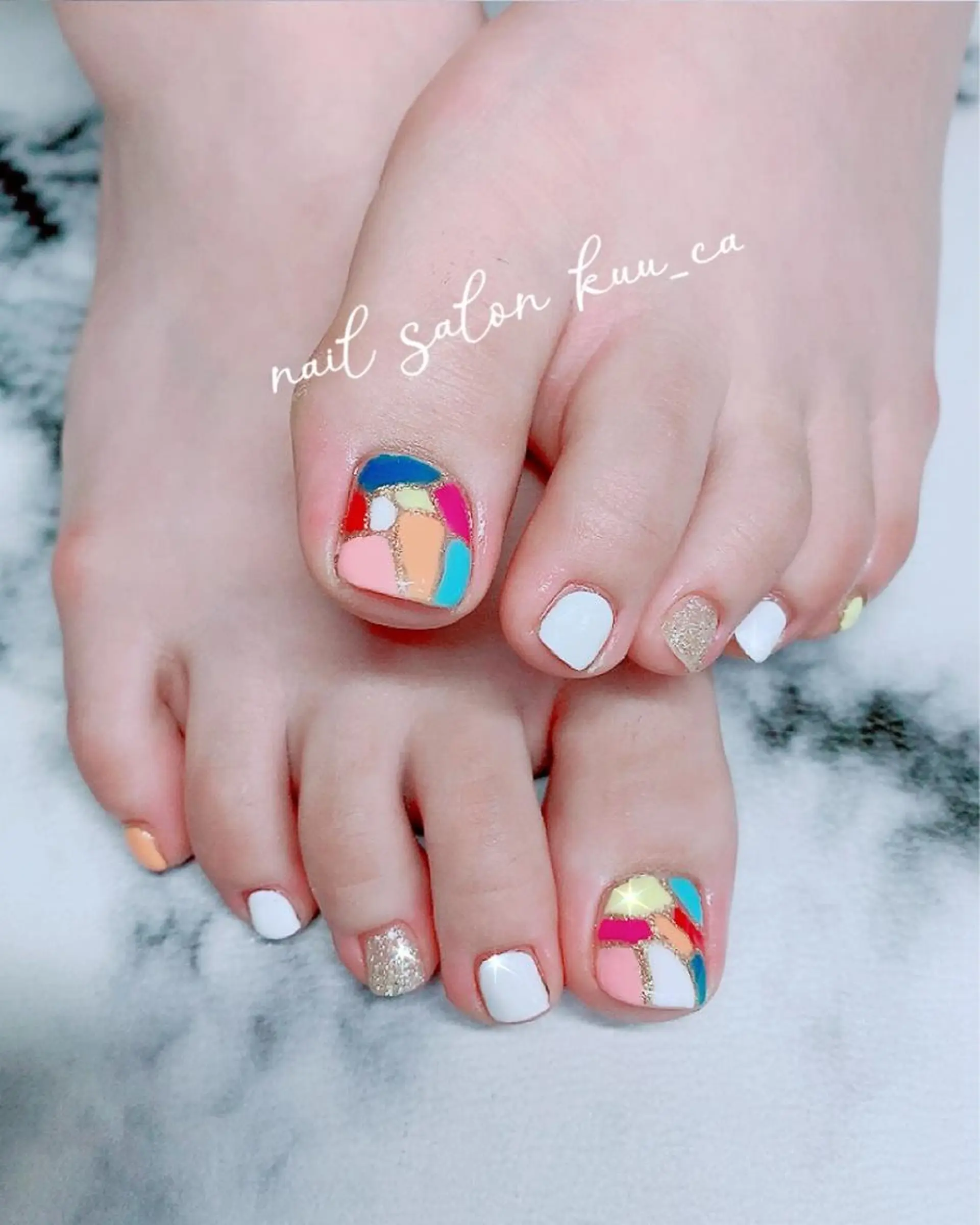 ネイル フットネイル nail salon kuu_caのネイルデザイン