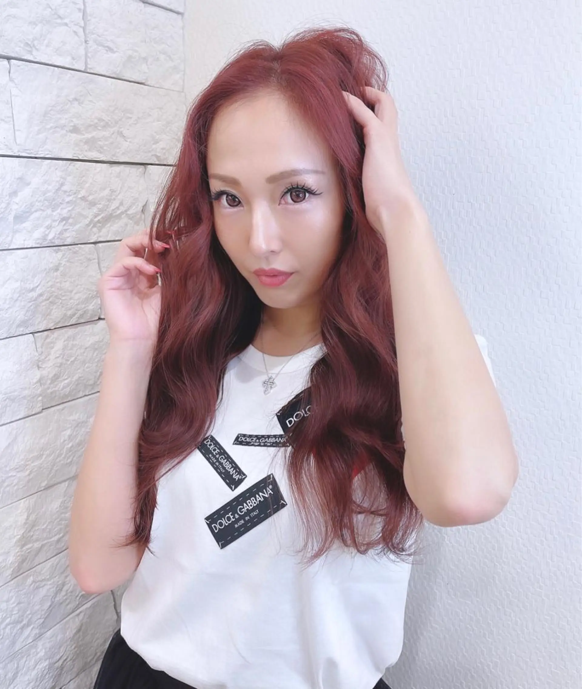 カラー ブリーチ ピンクカラー カット ヘアカラー 名古屋のピンク好き かずくん🦩のヘアスタイル