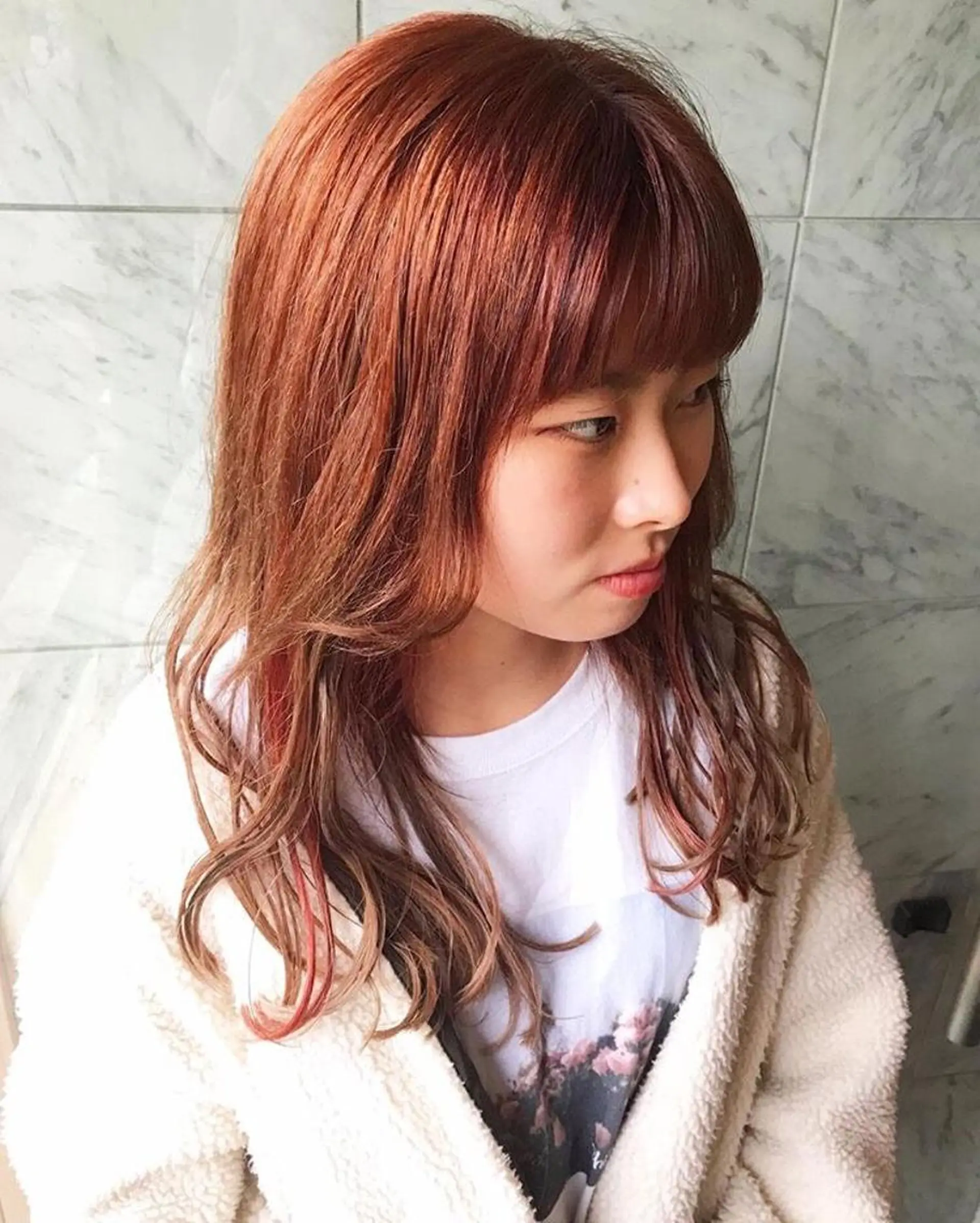 ロング カラー 🧡色落ちまで2度綺 麗なカラー🧡ヨシキのヘアスタイル