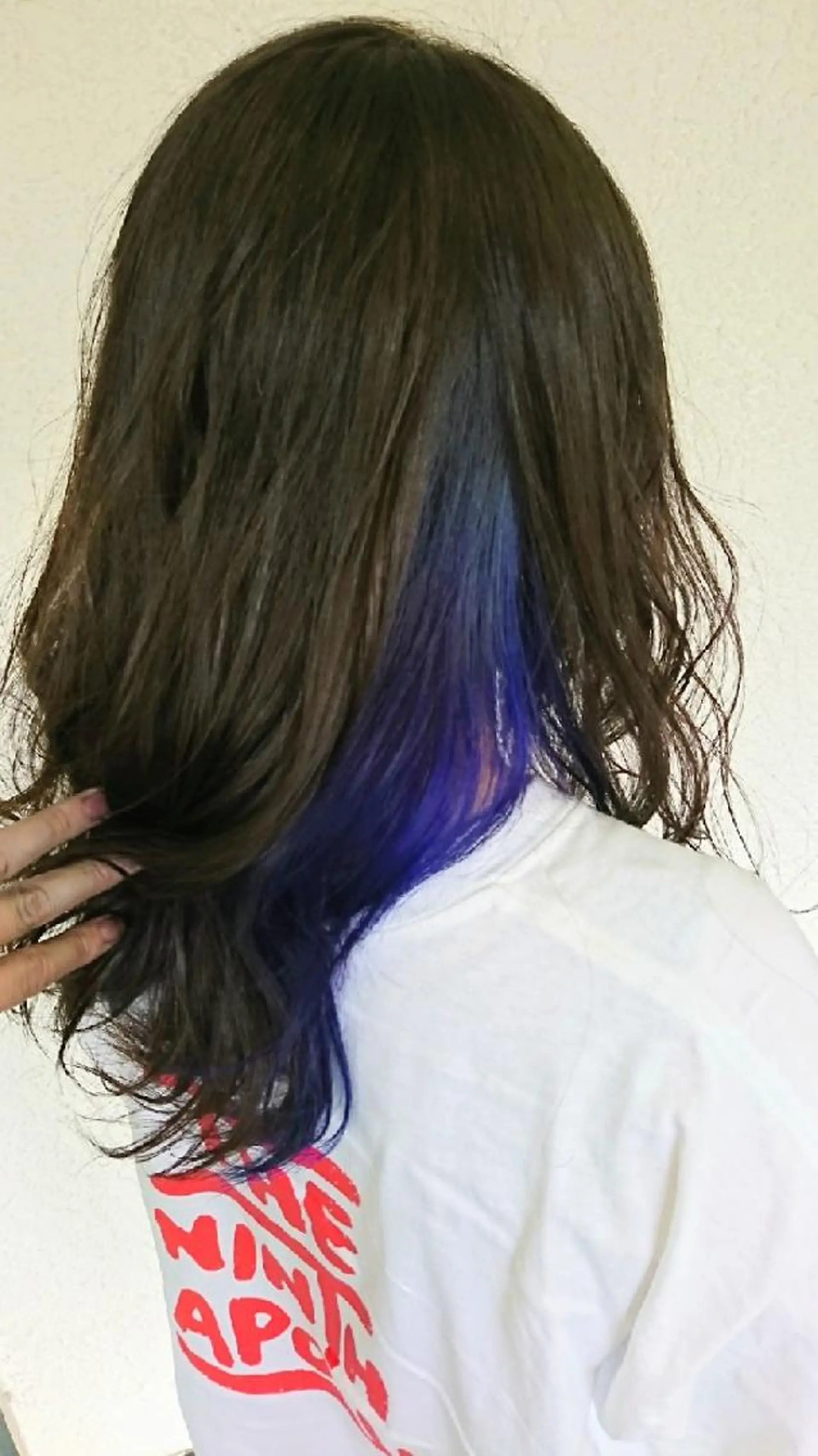 ロング カラー インナーカラー ネイビーカラー カット ヘアカラー トリートメント 艶カラー/インナー /グラデ/大西小百合のヘアスタイル