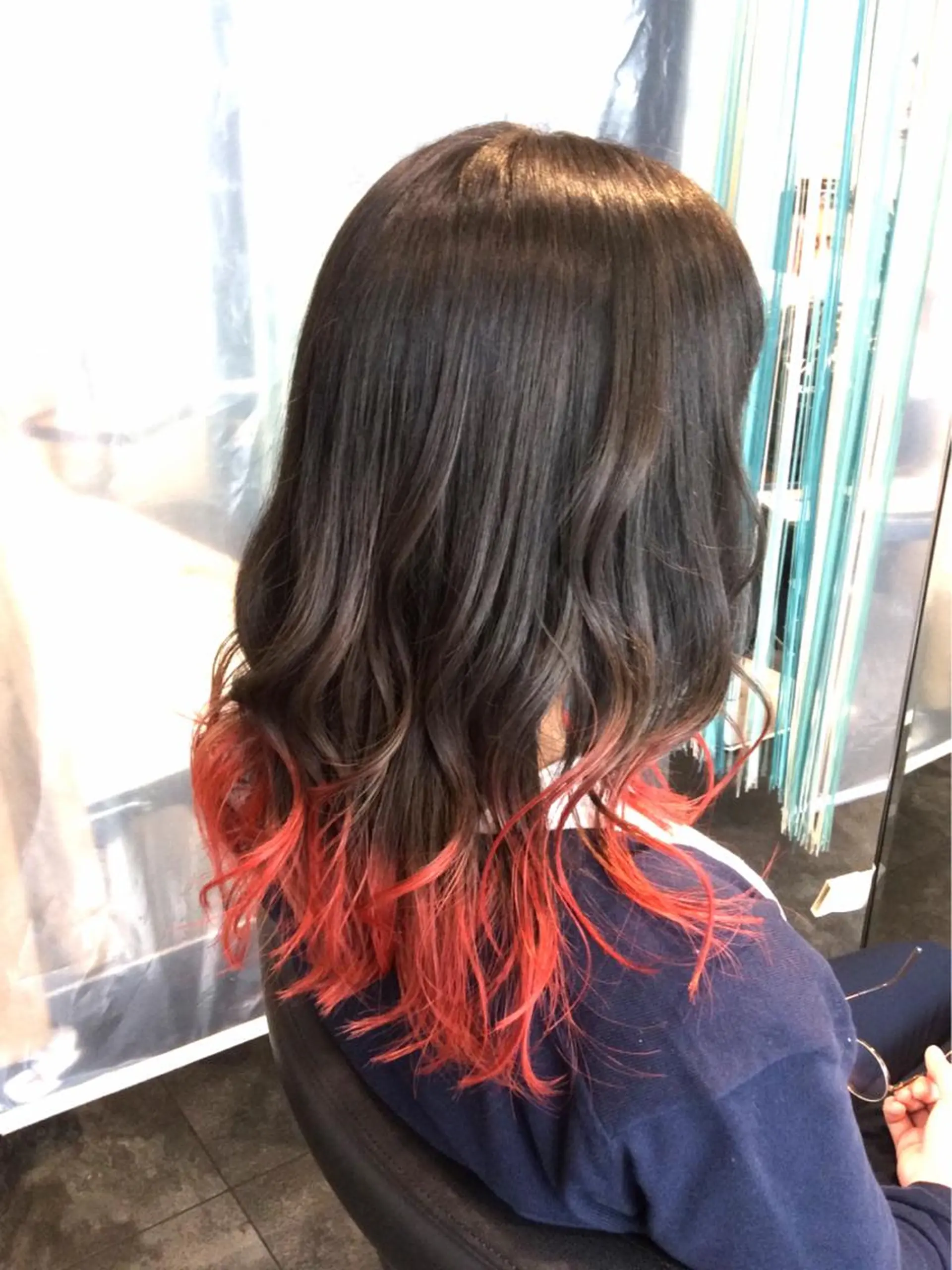 ミディアム カット ヘアカラー トリートメント ボブスタイル/ 透明感カラー/八幡のヘアスタイル