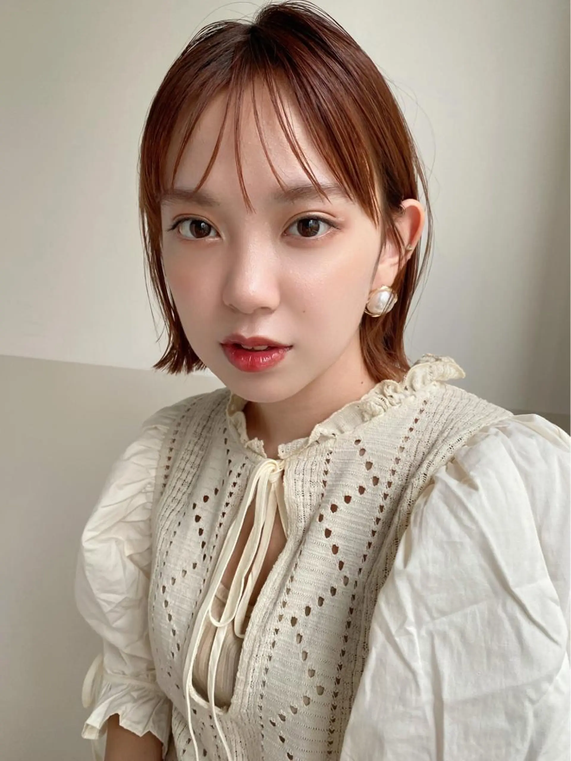 ショート カラー 🪭risa 暖色/レイヤー🪭のヘアスタイル