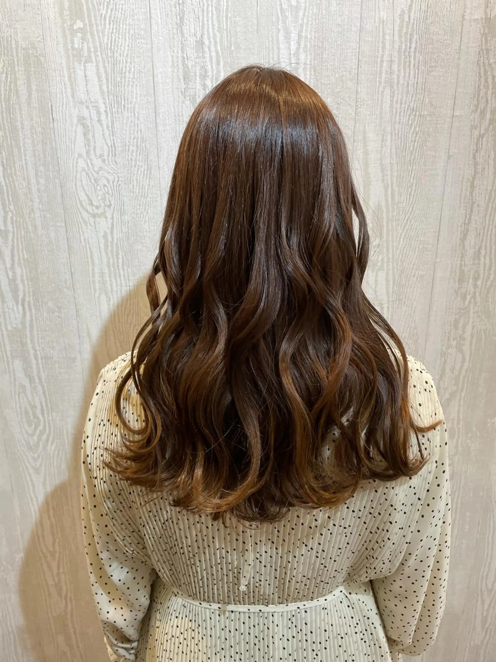 セミロング カラー ベージュカラー TELA HAIR 守谷のヘアスタイル