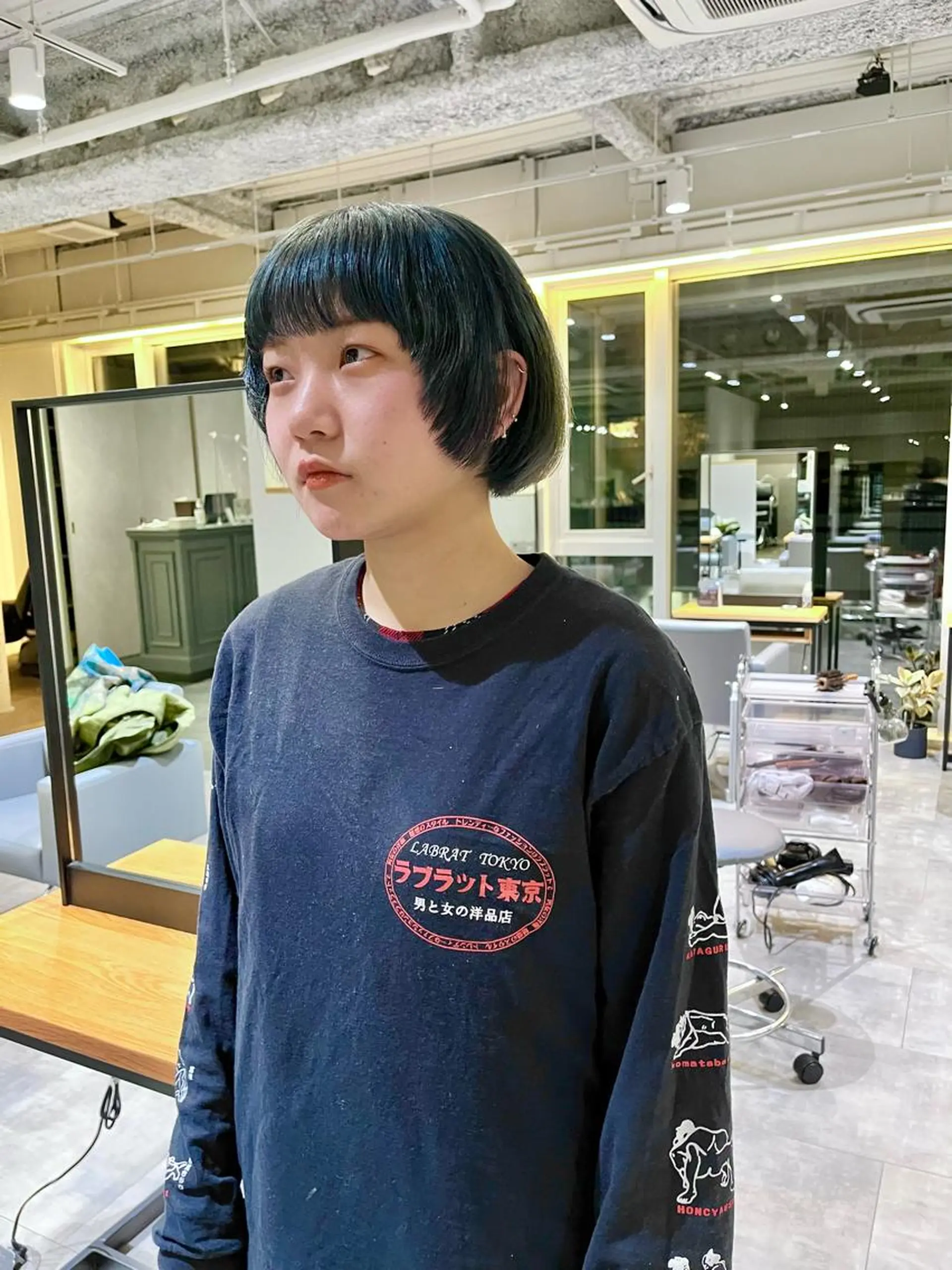 ショート カラー ブリーチ ブルーカラー ケアブリーチ 透明感カラー ダブルカラー カット ヘアカラー ショート/パーマ/ カラー/FUKOのヘアスタイル