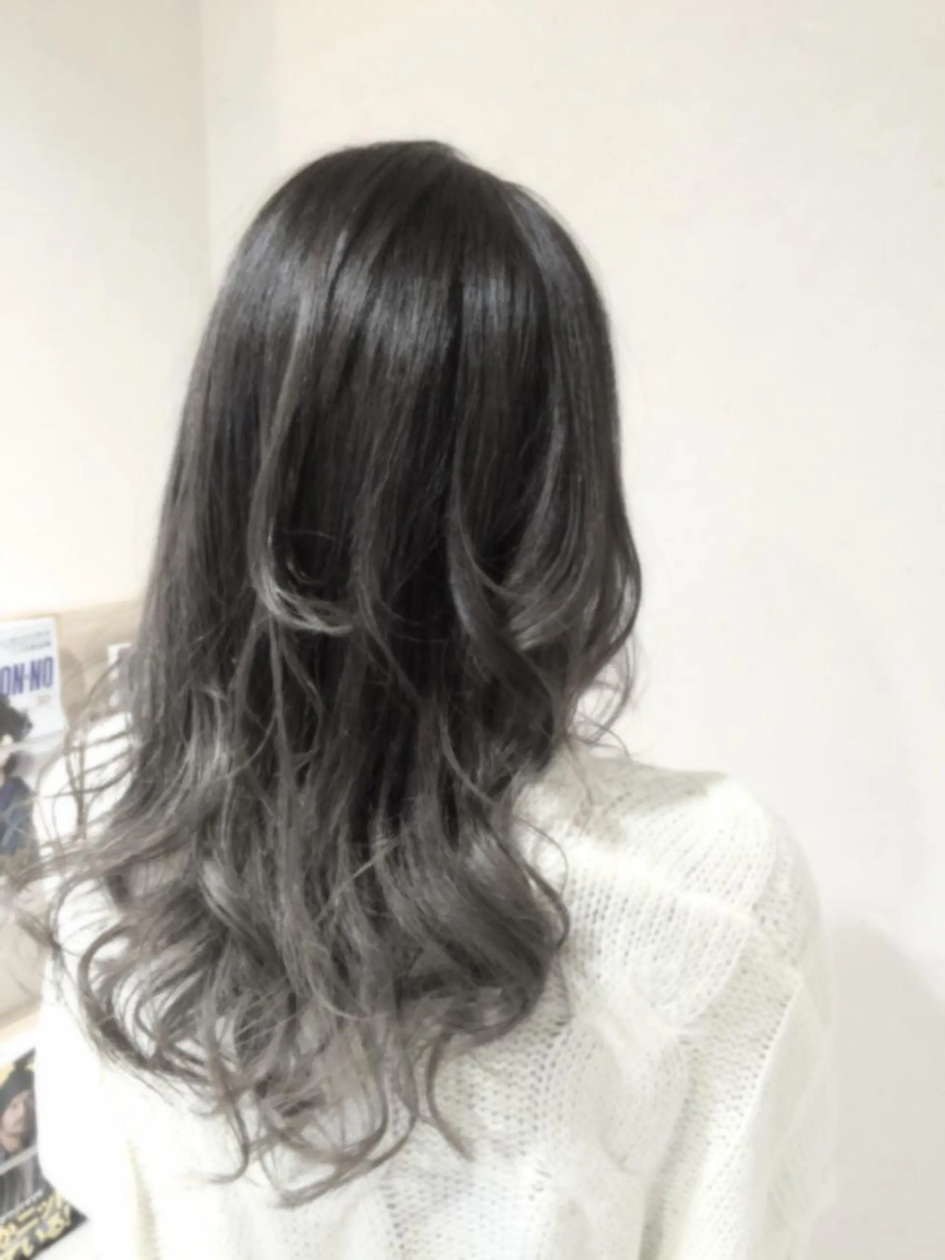 ミディアム カラー パーマ ヘアアレンジ ダークグレー グラデーションカラー イルミナカラー ヘアカラー バレイヤージュ/ 髪質改善/渡邉悟🌱のヘアスタイル