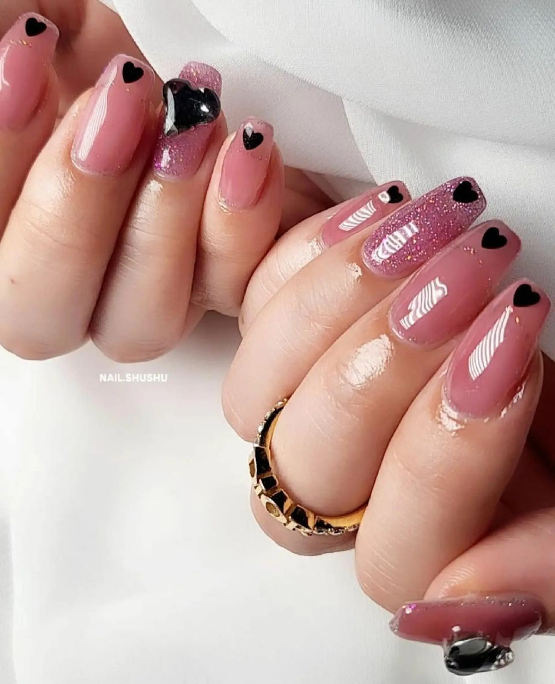 ネイル 持ち込み ニュアンスネイル ワンカラーネイル シンプルネイル 春ネイル 3dパーツ/流行り 👧shushu❤️のネイルデザイン