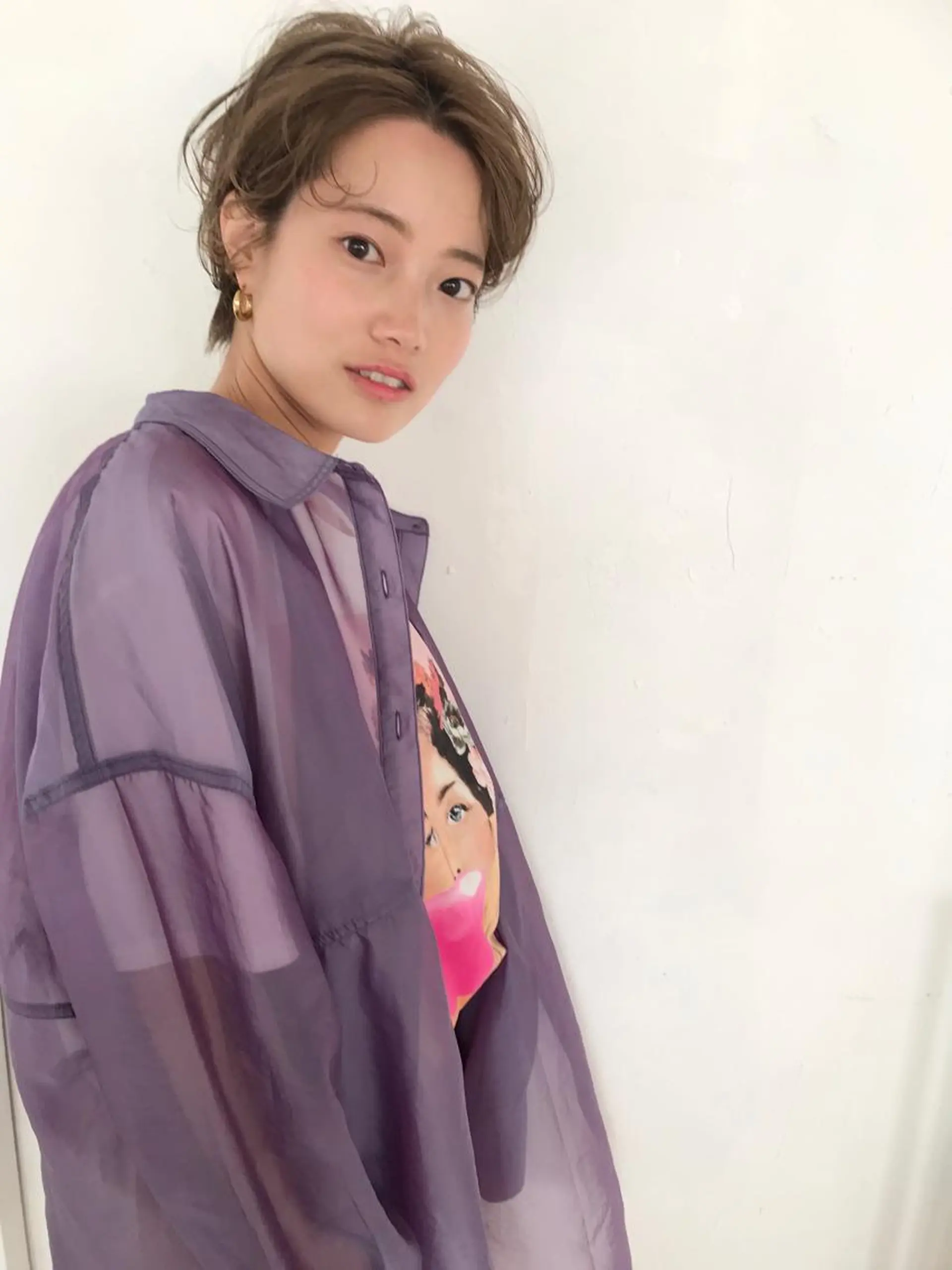 ショート カラー パーマ 竹本りんか/梅田/ 新大阪/天王寺のヘアスタイル