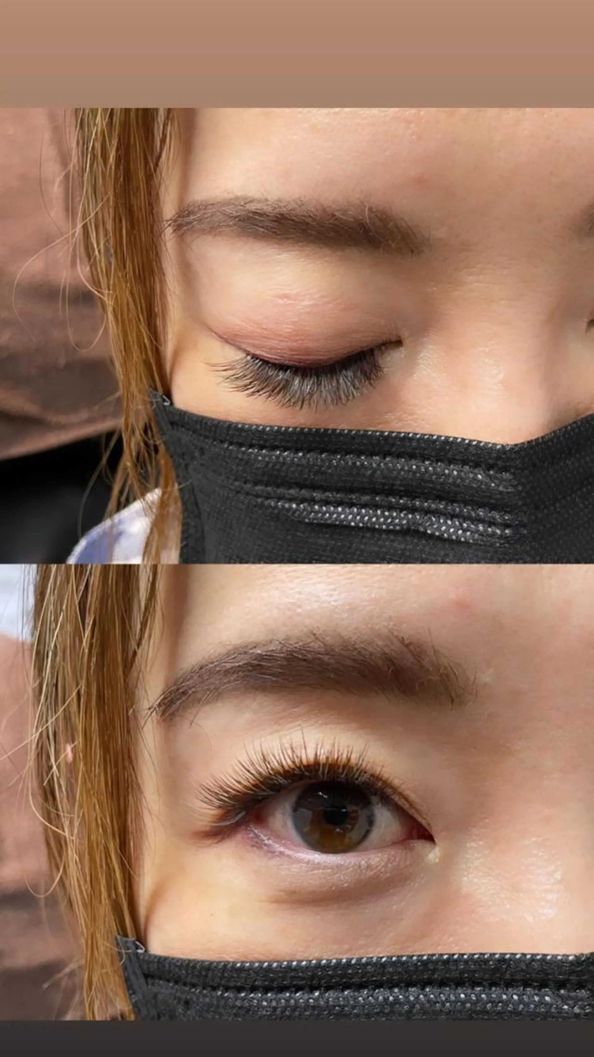 マツエク・マツパ カラーマツエク フラットラッシュ ナチュラル mami saijoのマツエク・マツパデザイン