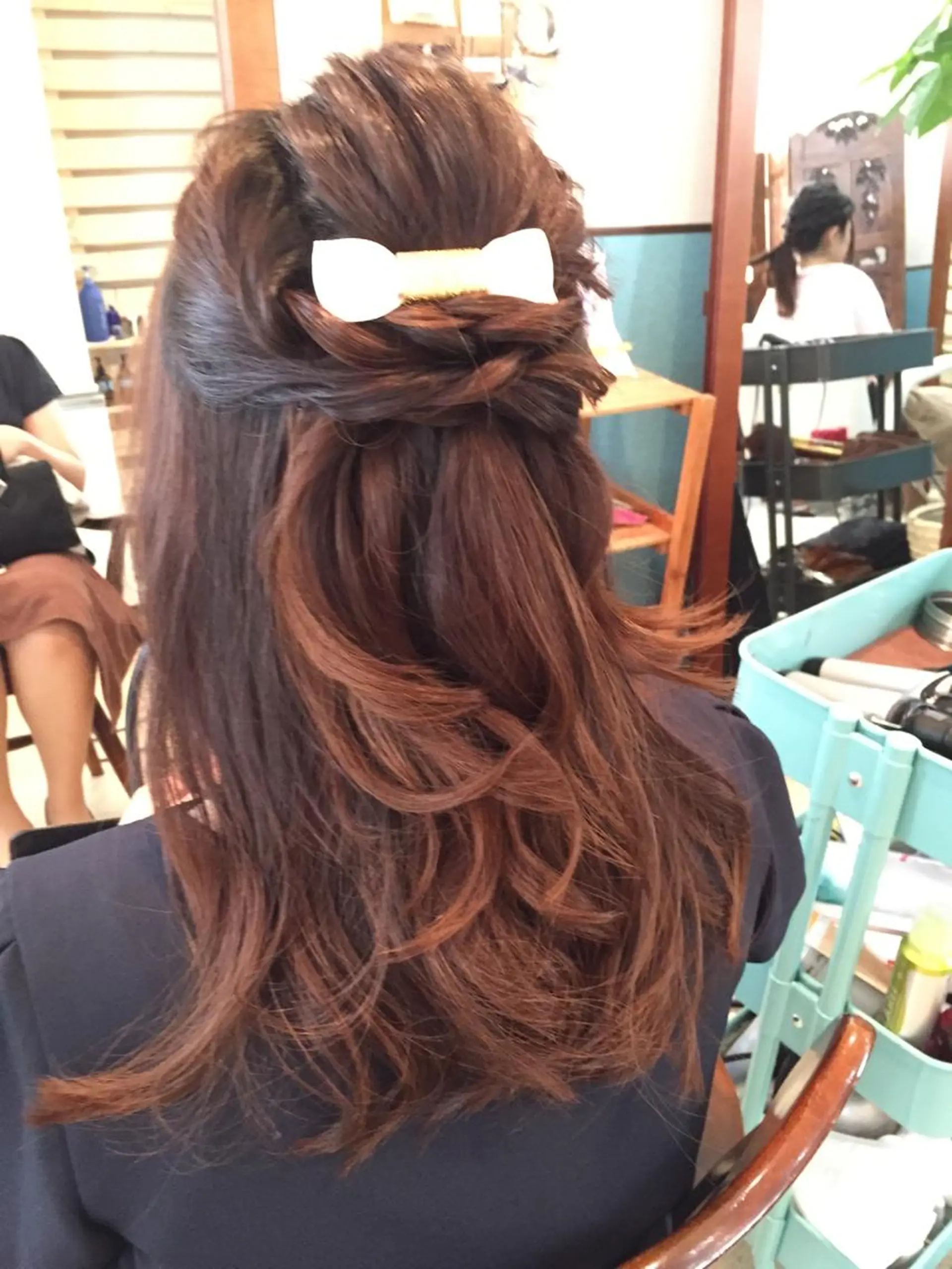 ショート ミディアム セミロング ロング ヘアアレンジ ハーフアップ 早朝✨ヘアセット 着付け/清水玲歌のヘアスタイル