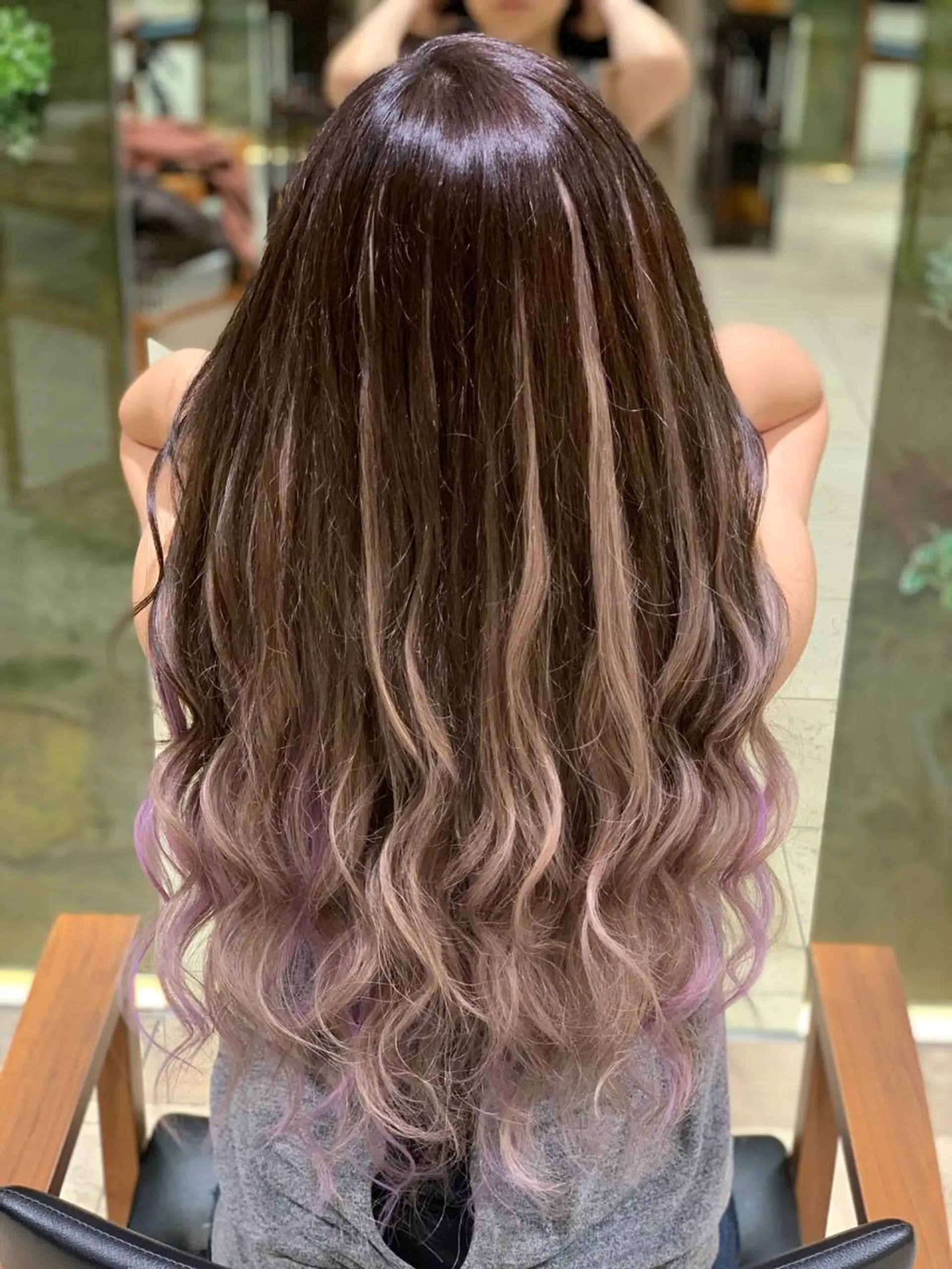 ロング シールエクステ エクステ カット エクステ ❤️MASAKO❤️ 🌸🩷エクステ🩷のヘアスタイル