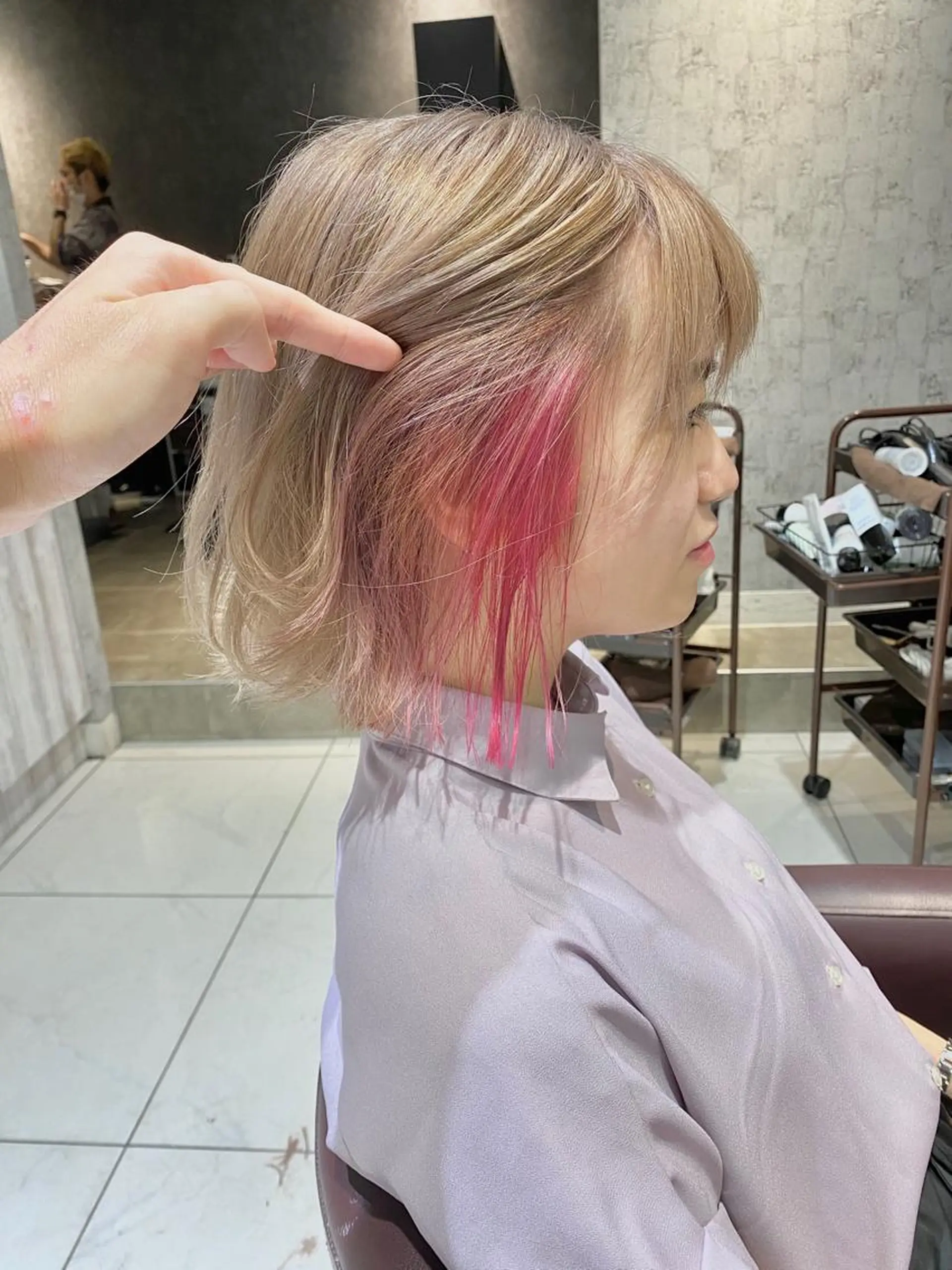 ミディアム カラー ✨髪質改善専門店✨ QOLU✨のヘアスタイル