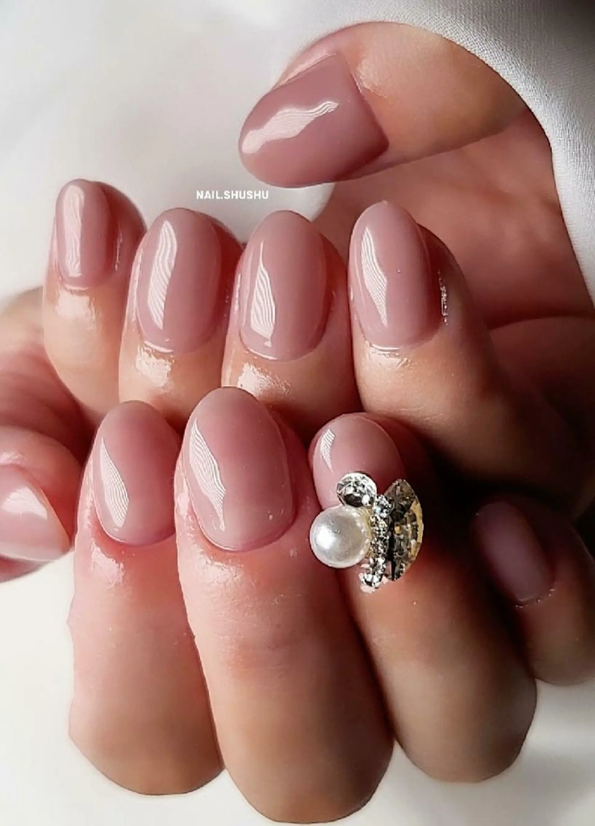 ネイル 持ち込み ニュアンスネイル ワンカラーネイル シンプルネイル 夏ネイル 3dパーツ/流行り 👧shushu❤️のネイルデザイン