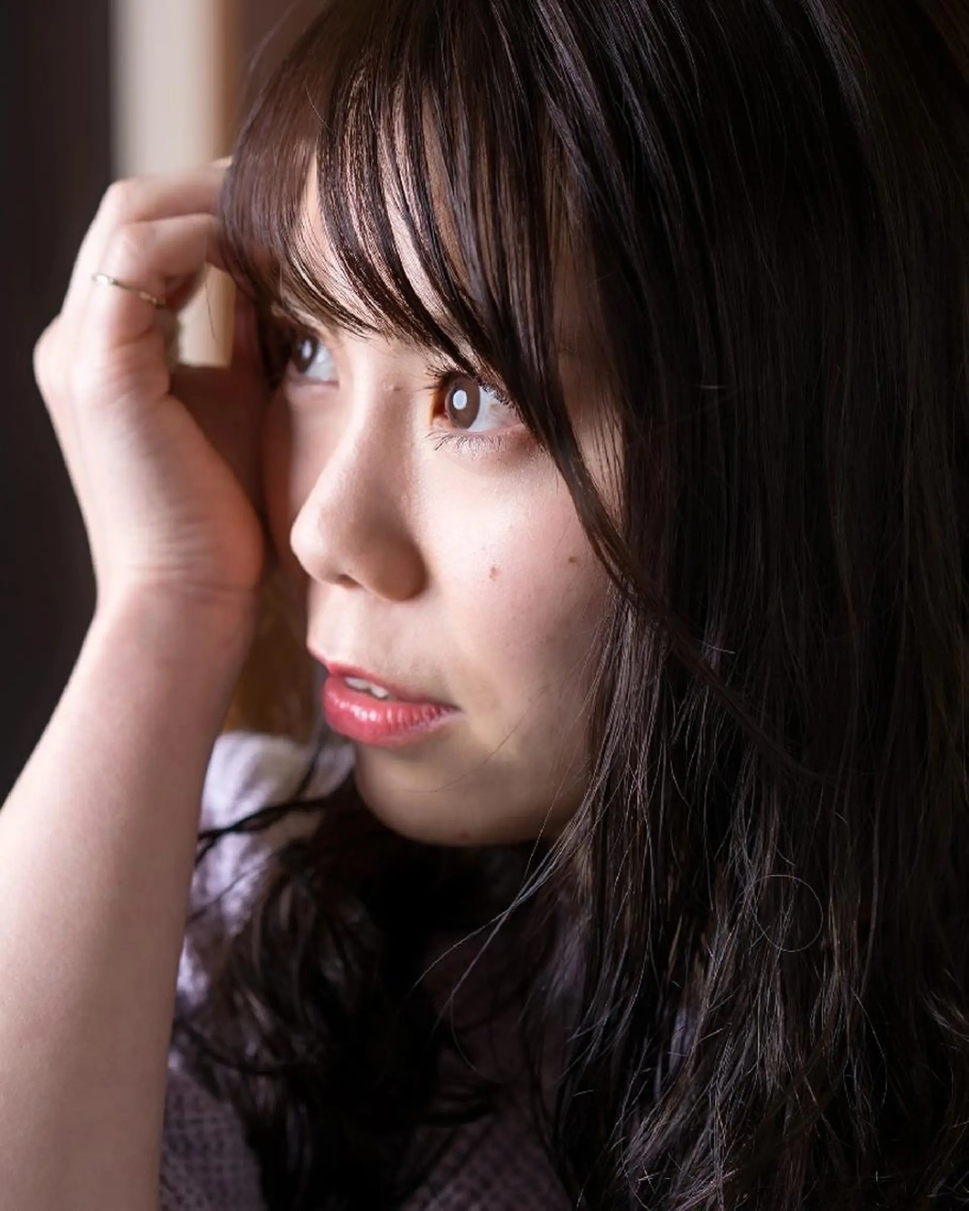 セミロング カラー 松尾 泰伸のヘアスタイル