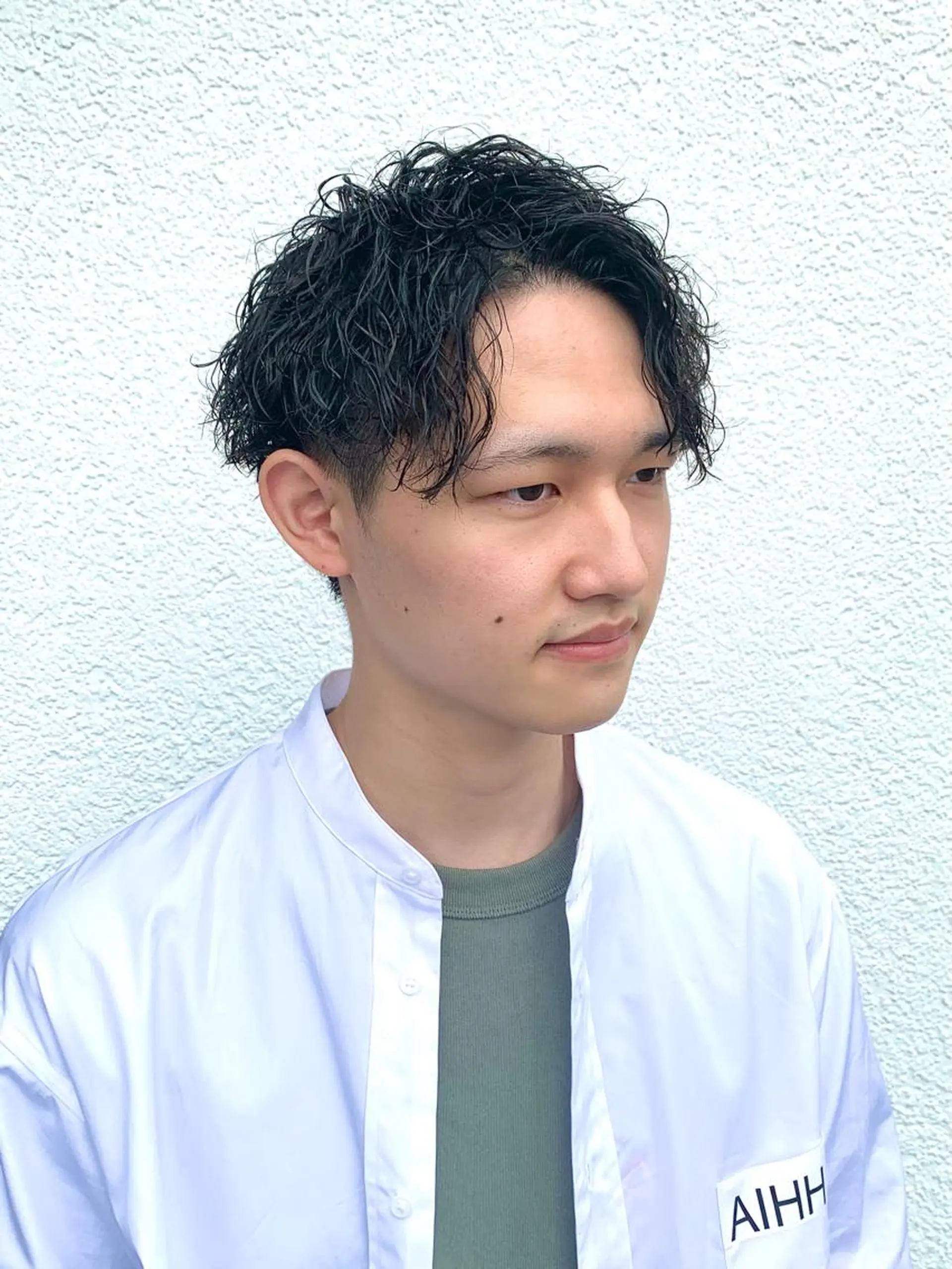 ショート パーマ ヘアアレンジ メンズ メンズパーマ メンズツイストパーマ ツイストスパイラルパーマ 波巻きパーマ スパイラルパーマ メンズパーマ職人 加藤 弘貴のヘアスタイル