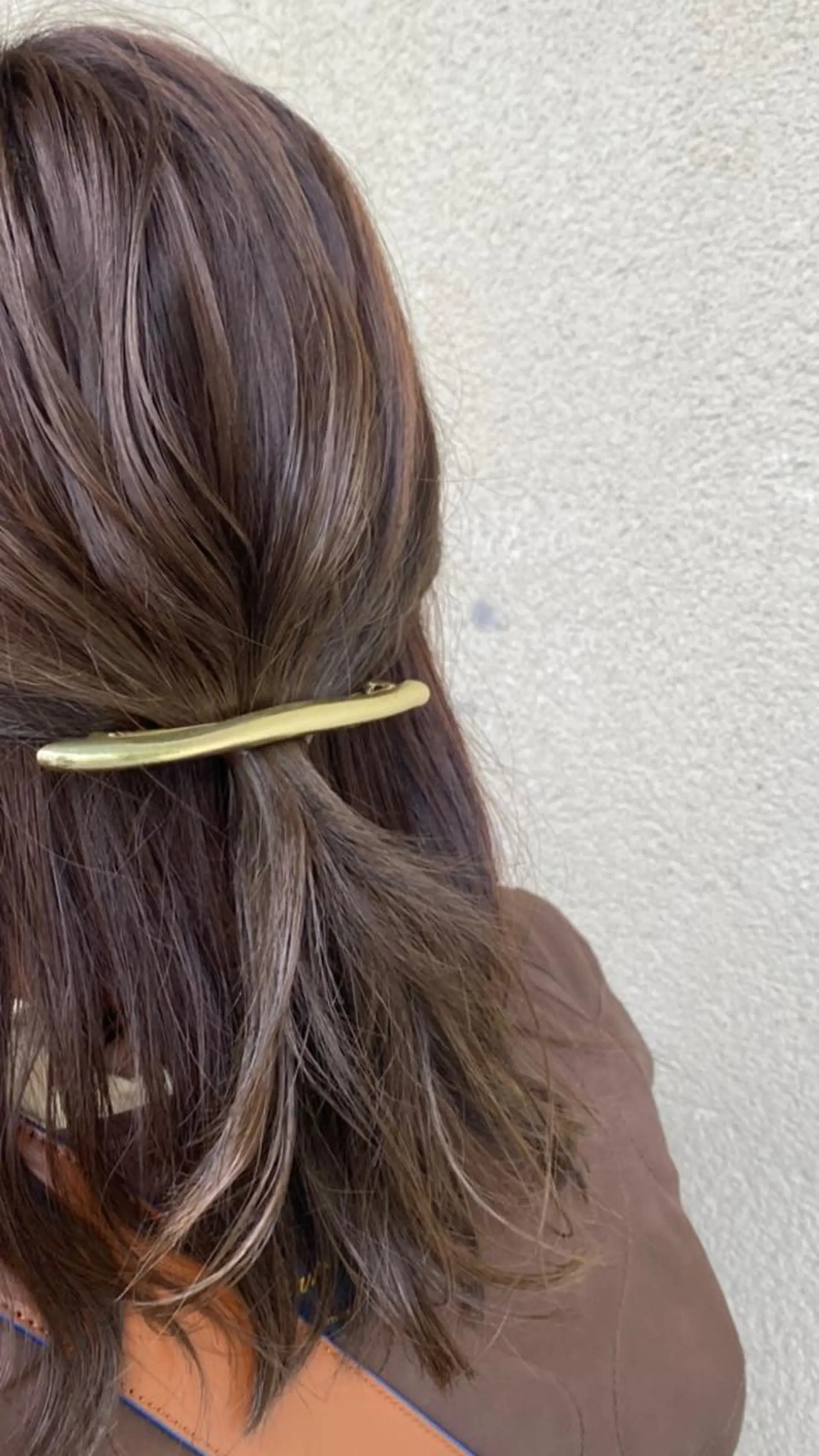 セミロング カラー パーマ ヘアアレンジ 銀座/前髪顔まわり/ 透明感カラー/danのヘアスタイル